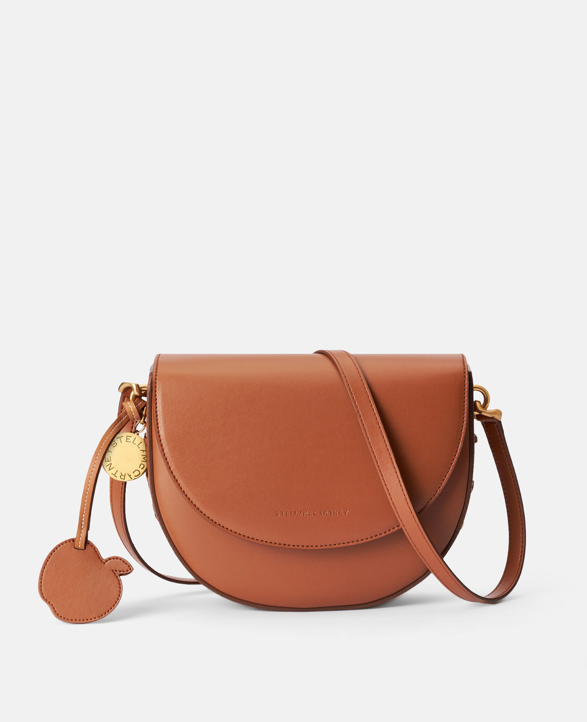 Frayme Whipstitch Shoulder Bag-Brown-medium