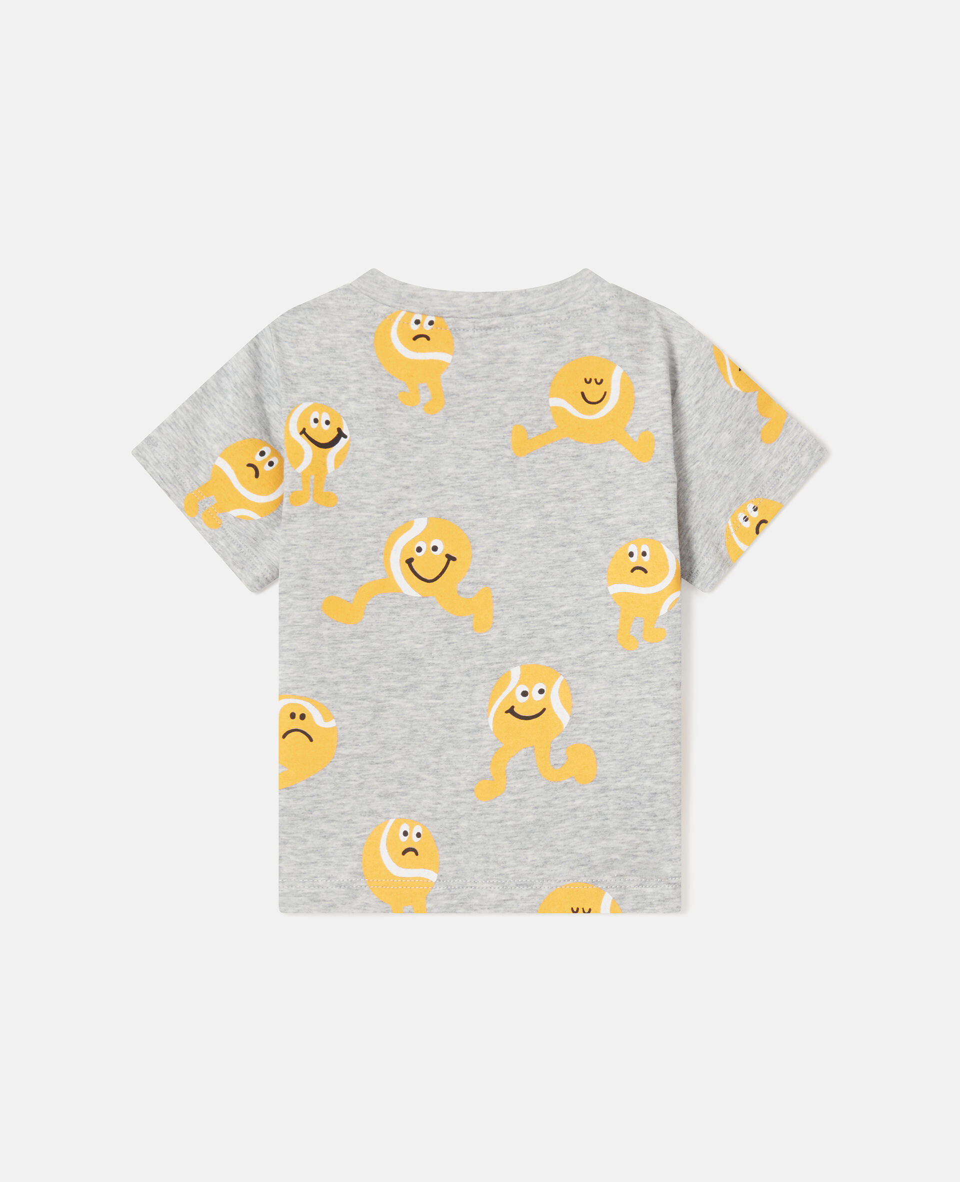 Tennis Ball Print T-Shirt  -Grey-large image number 2