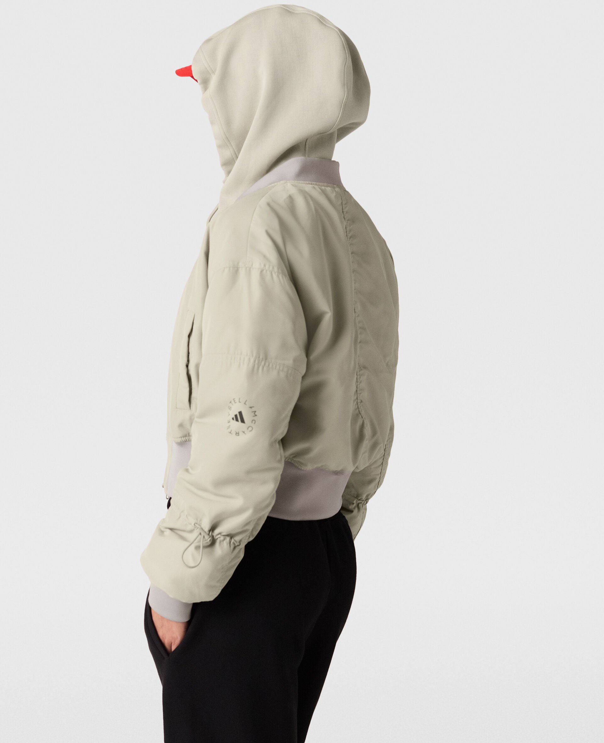 TrueNature Cropped Bomber -Beige-large TrueNature Cropped Bomber -Beige-large image number 2