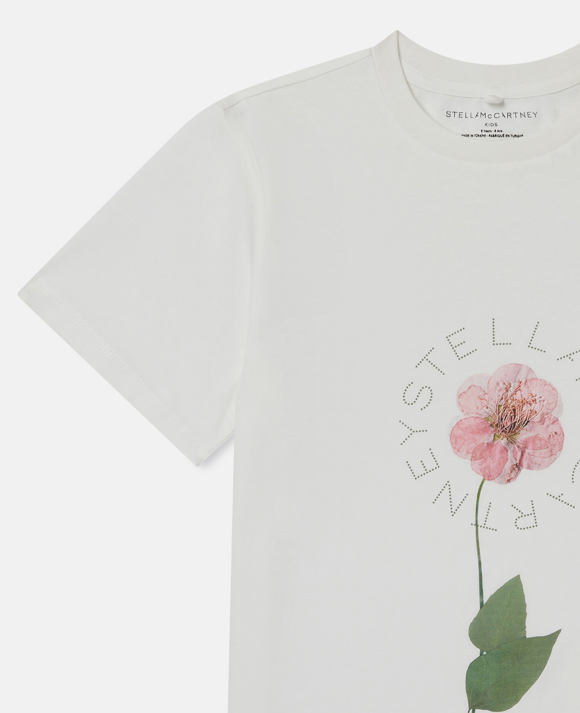 Flower Graphic T-Shirt-Cream-large image number 1