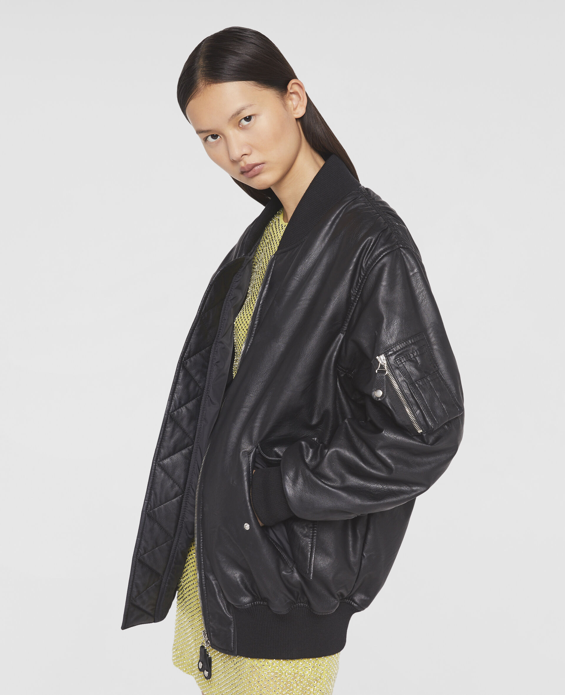 Alter Mat Bomber Jacket-Black-large image number 3