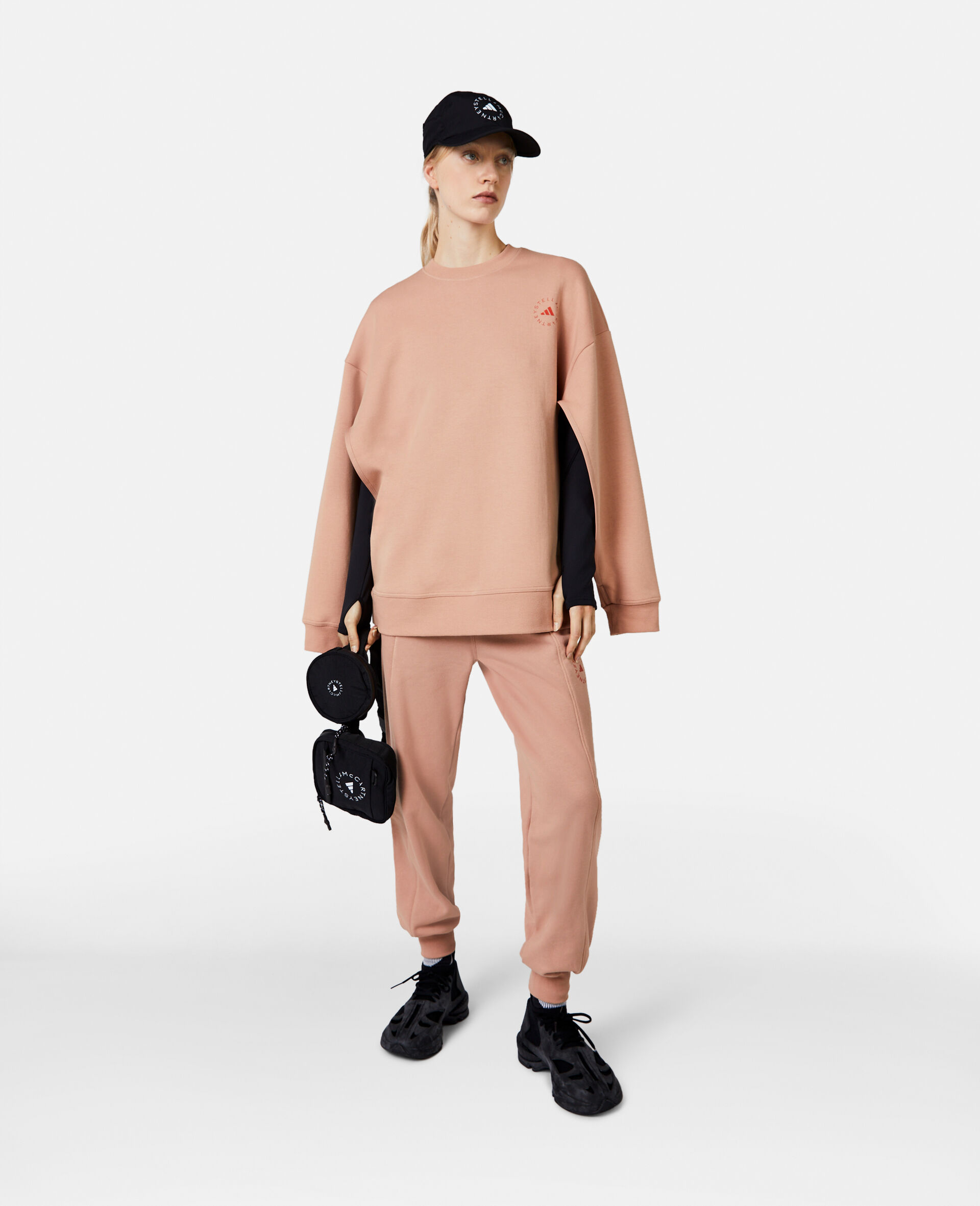 TruePurpose Split Sleeve Sweatshirt-Beige-large image number 4