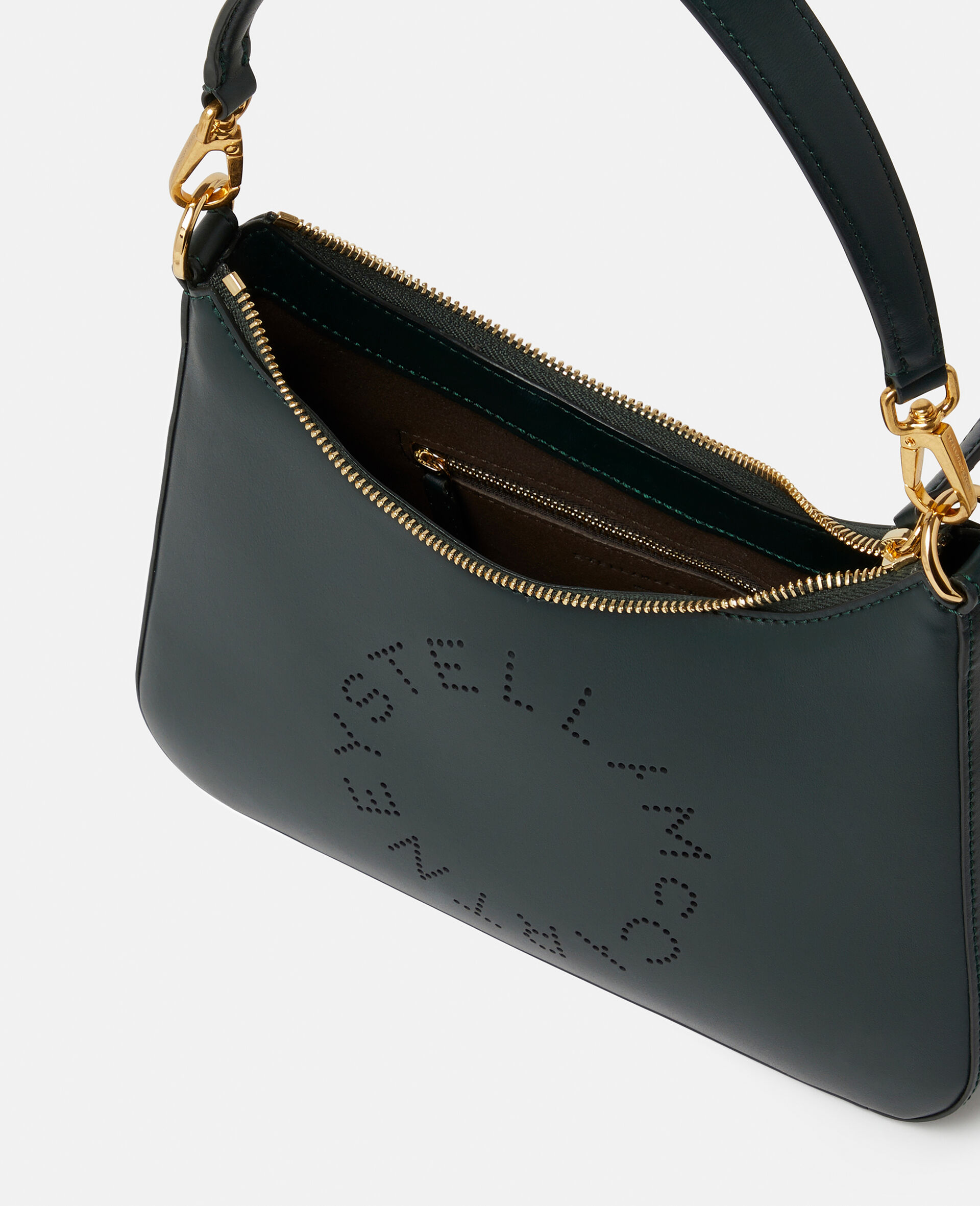 Logo Crossbody Shoulder Bag-Black-large image number 2