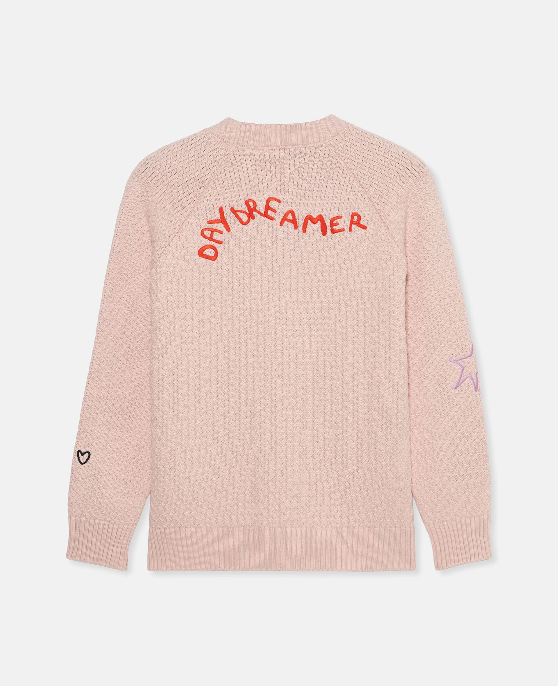 Cardigan con Ricamo Disegno-Rosa-large image number 1