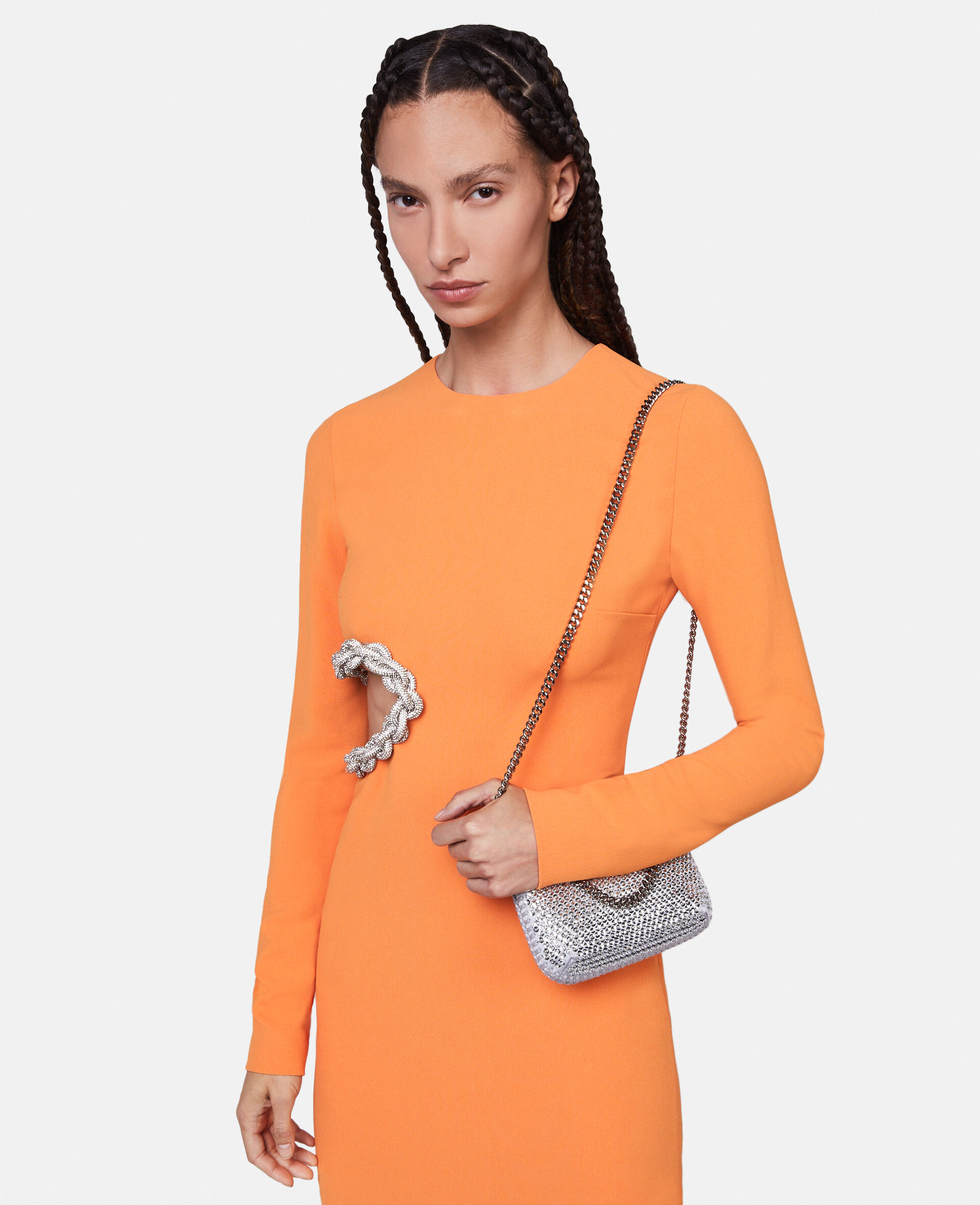 Mini cabas Falabella à sequins-Silver-large image number 1