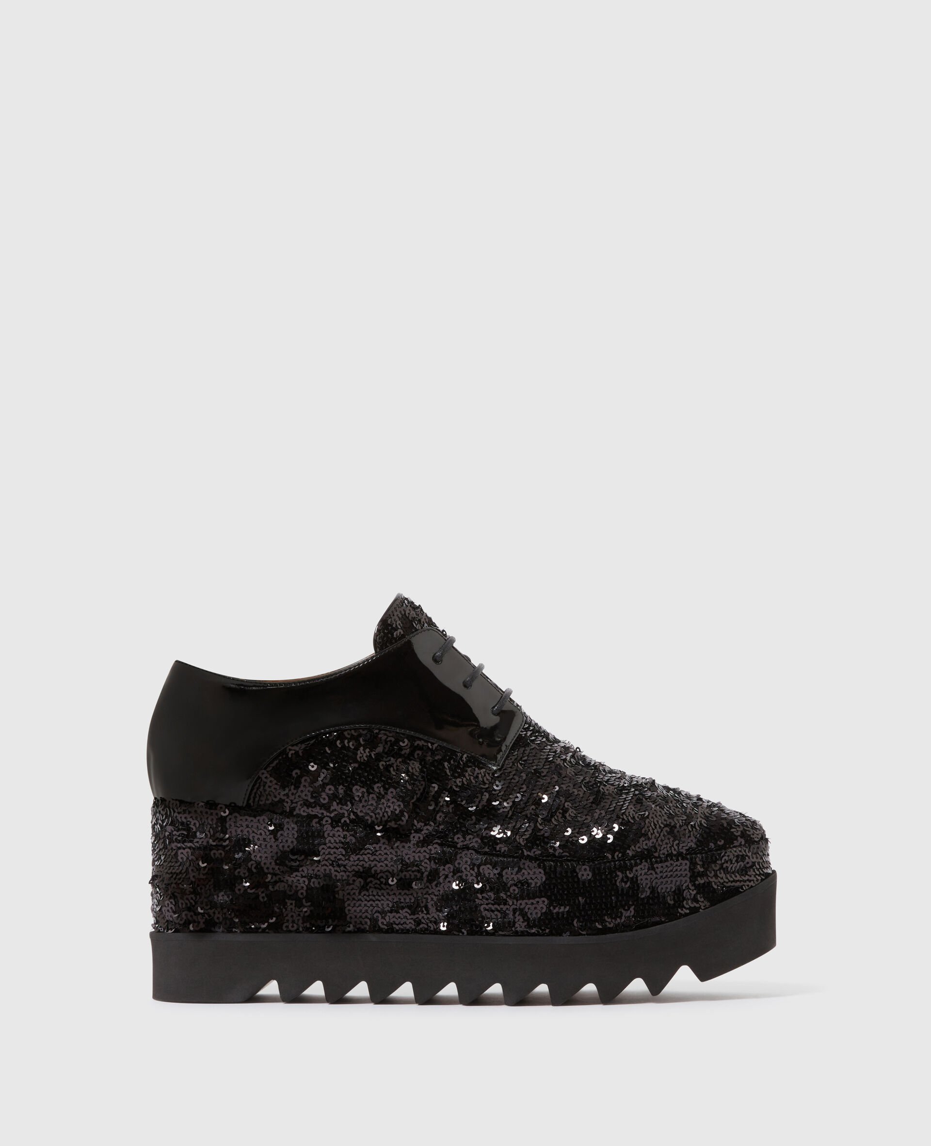 Chaussures a plateforme monochromes avec sequins Elyse en edition limitee-Noir-medium