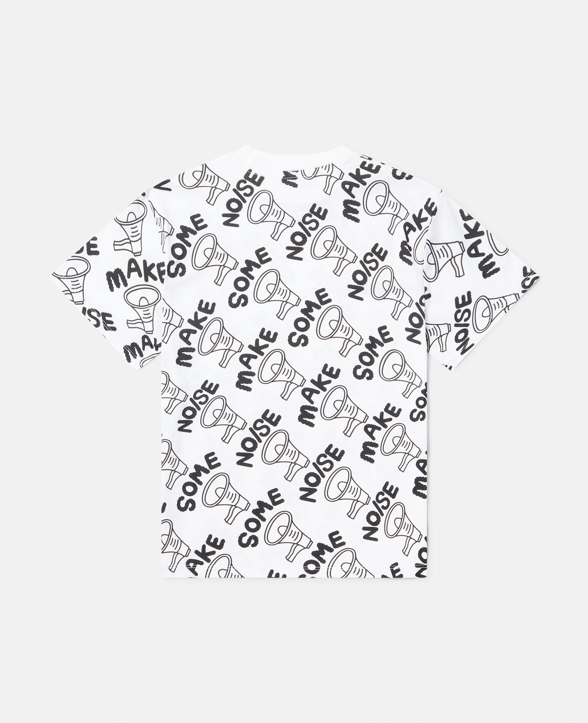 'Make Some Noise' Megaphone Print Oversized T-Shirt-Multicolour-large image number 2