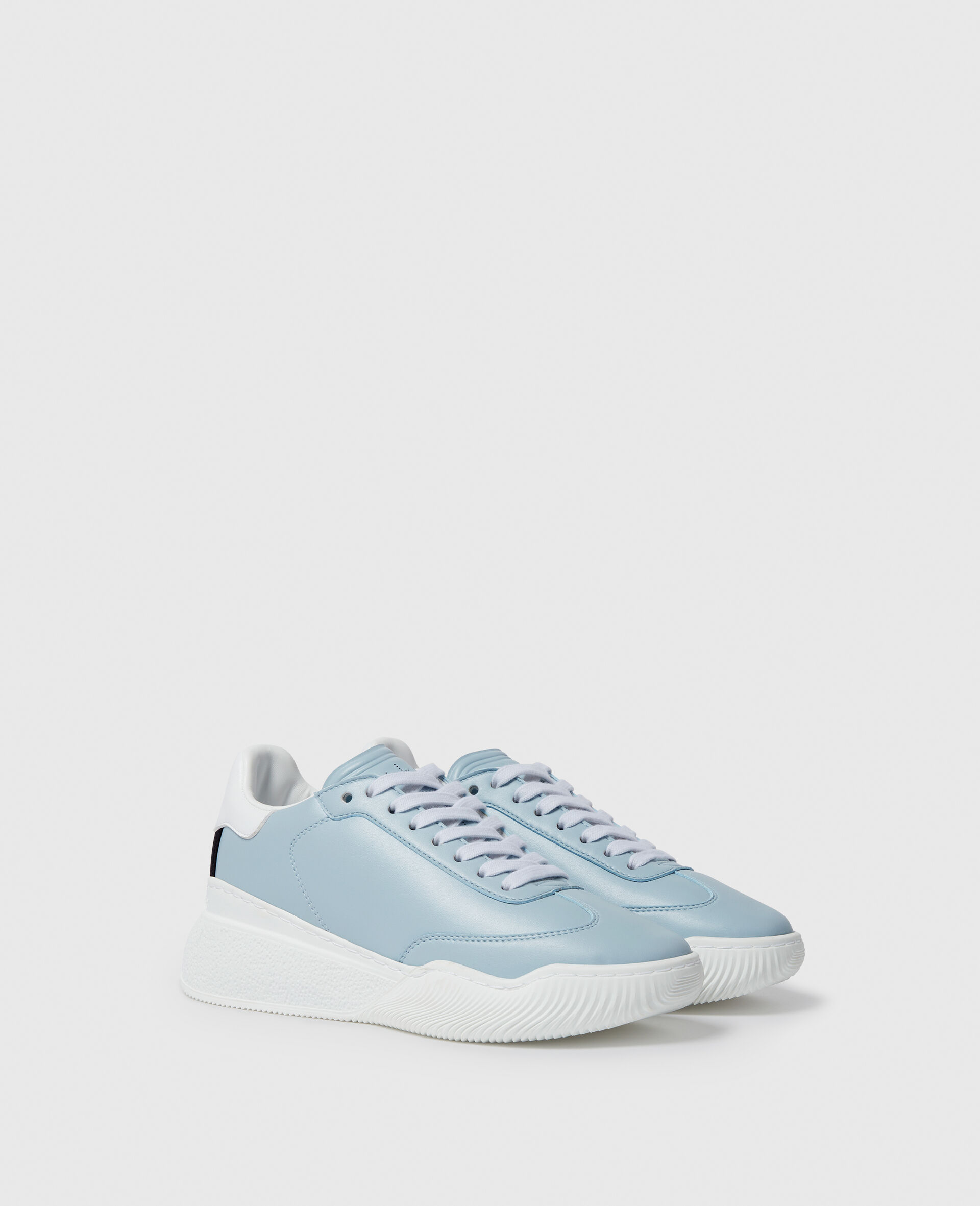 Loop Lace-Up Sneakers-Blue-large image number 1