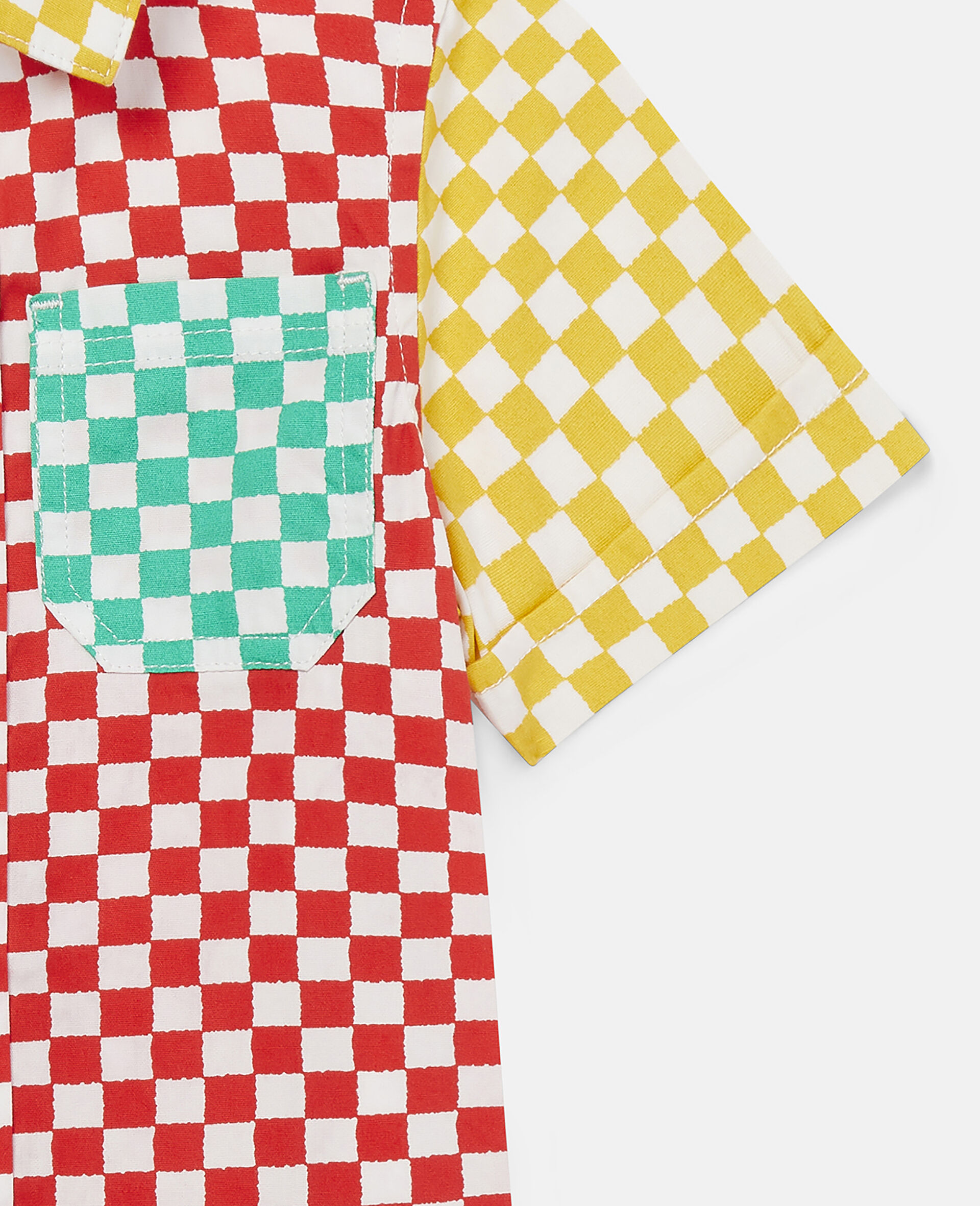 Gingham Cotton Shirt-Multicoloured-large image number 1
