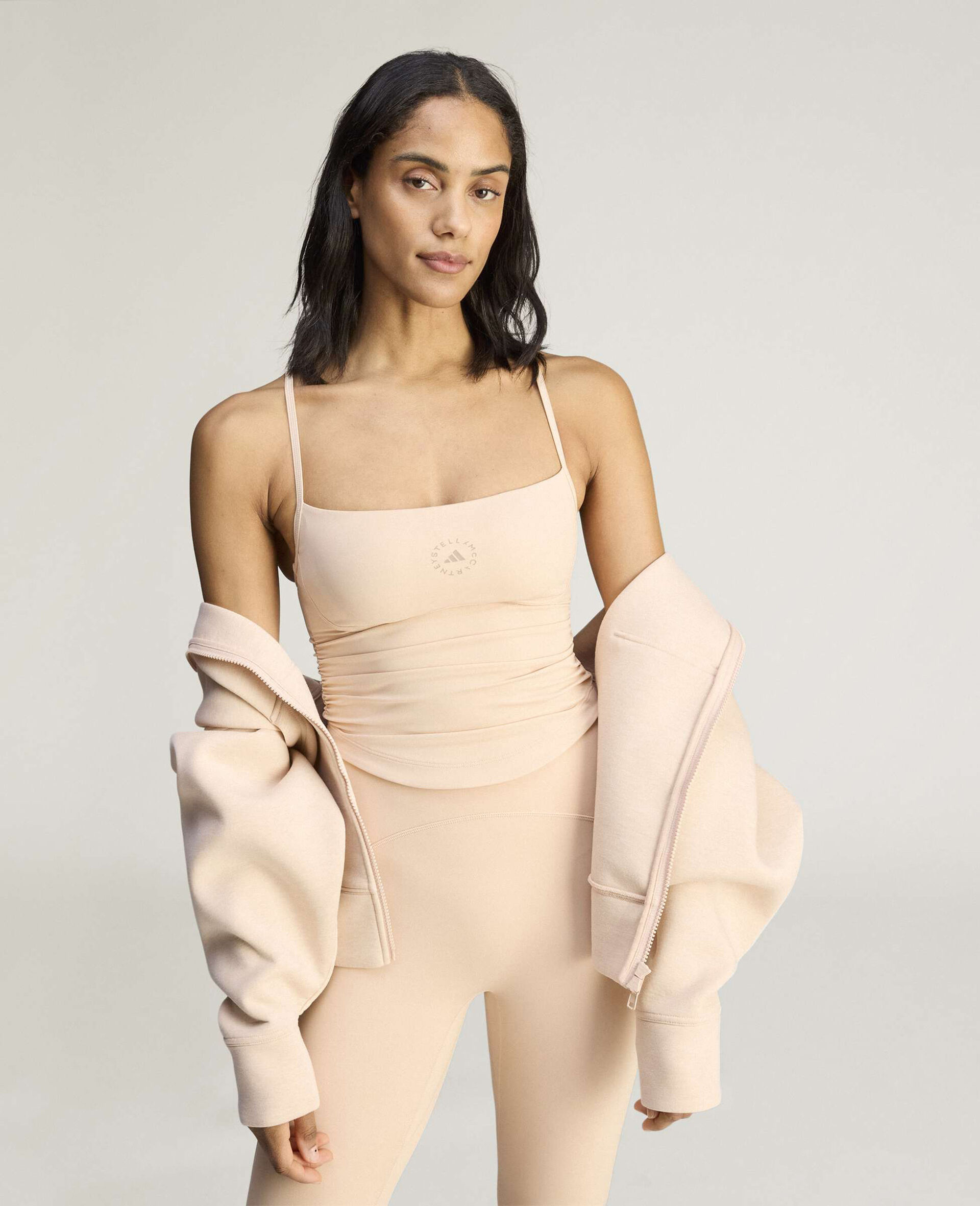 Studio Spaghetti Strap Tank-Pink-large image number 4