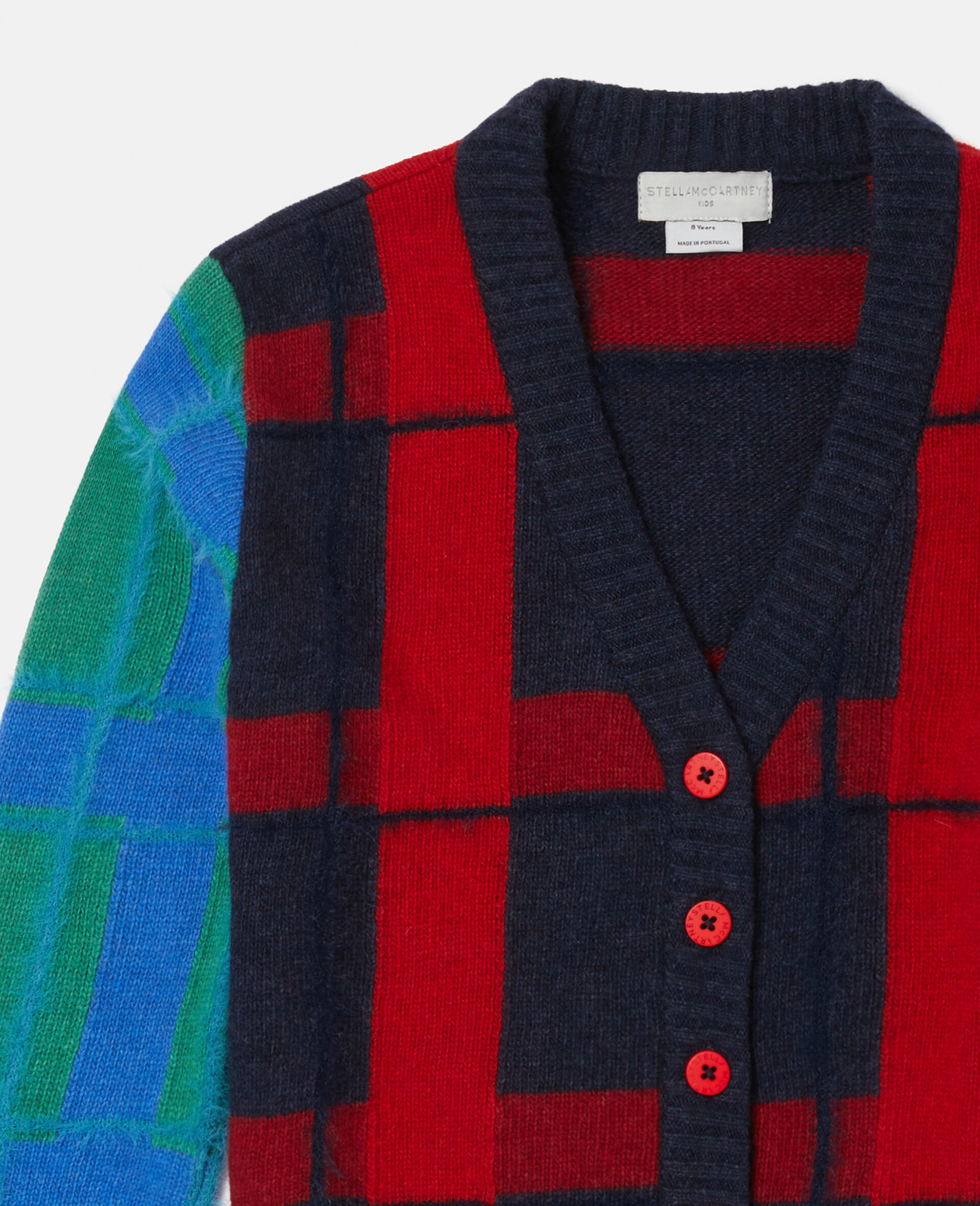 Checked Cardigan-Multicolour-large Checked Cardigan-Multicolour-large image number 1