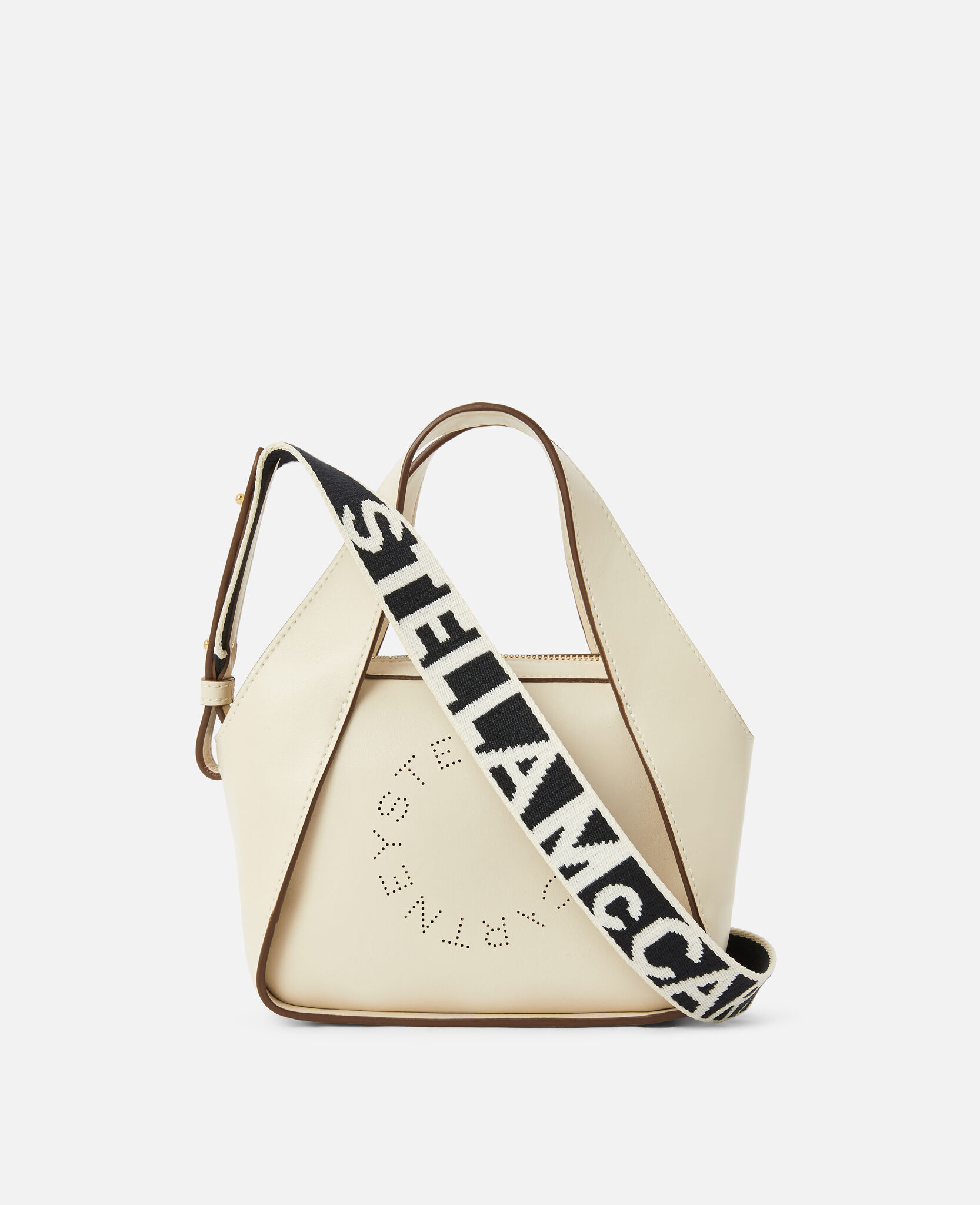 Women Pure White Mini Stella Logo Crossbody Bag Stella McCartney CA