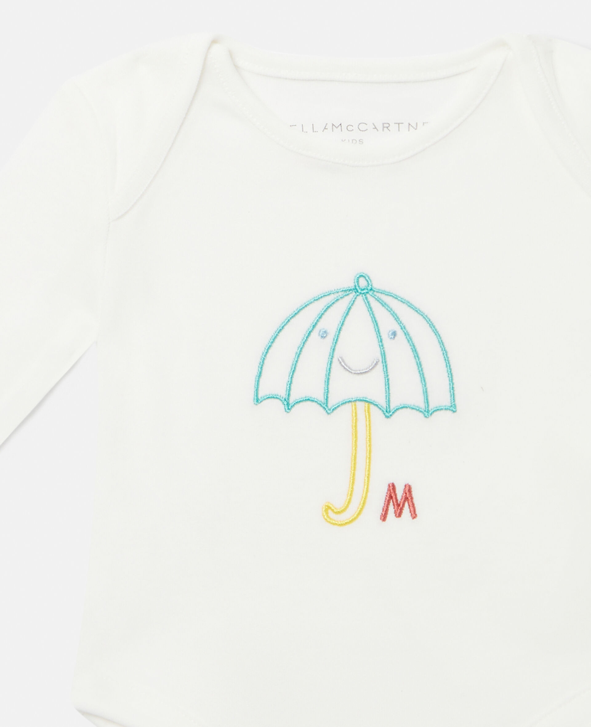 Weather Embroidered Cotton Bodysuit Set-Multicolour-large image number 2