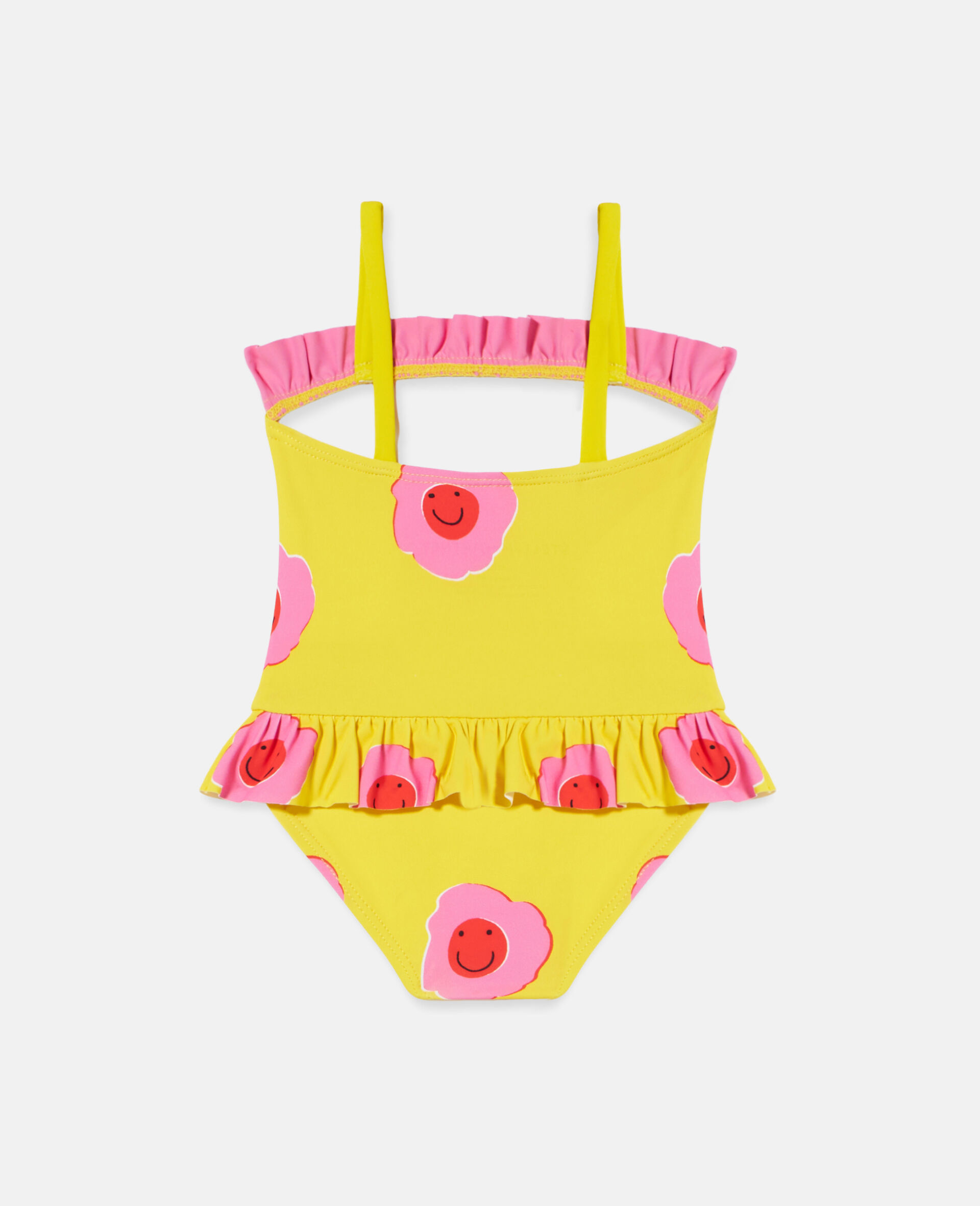 Maillot de bain a bordure volantee imprime fleur graphique-Fantaisie-large image number 2