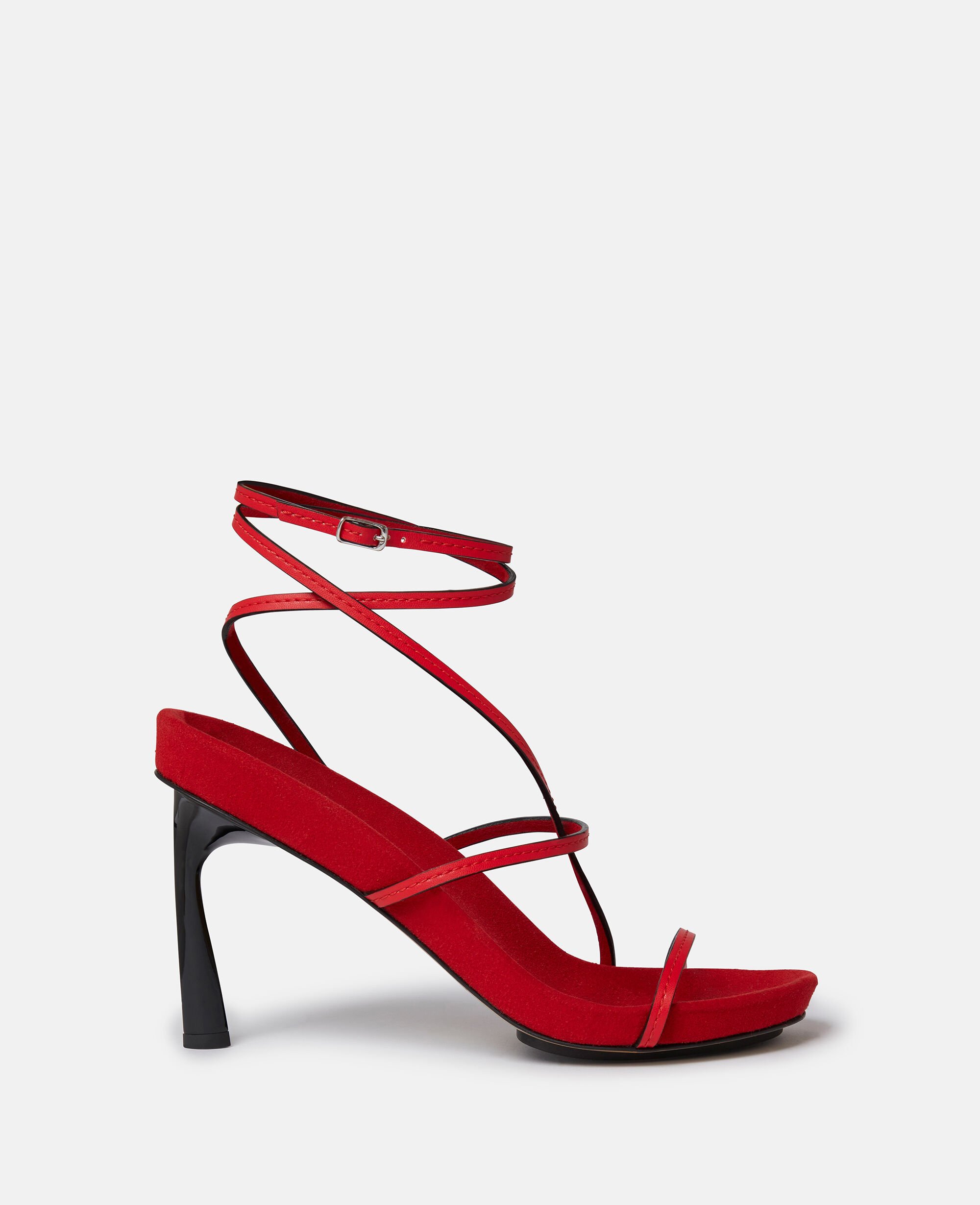 Sandali con tacco intrecciati Elsa Rosso rossetto da Women