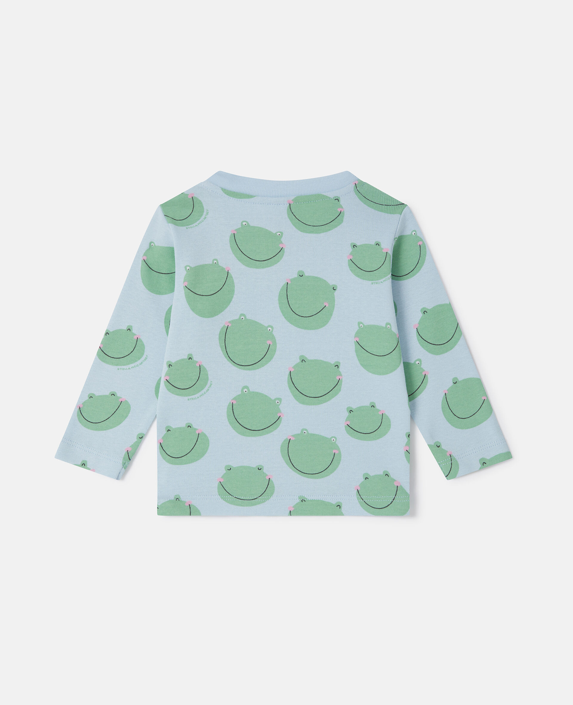 Frog Print Sweatshirt-Blue-large image number 2