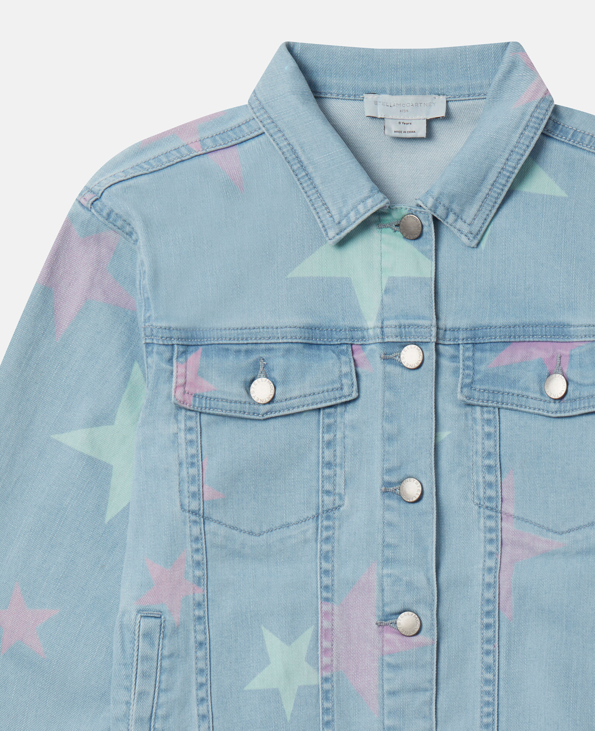 Star print shop denim jacket