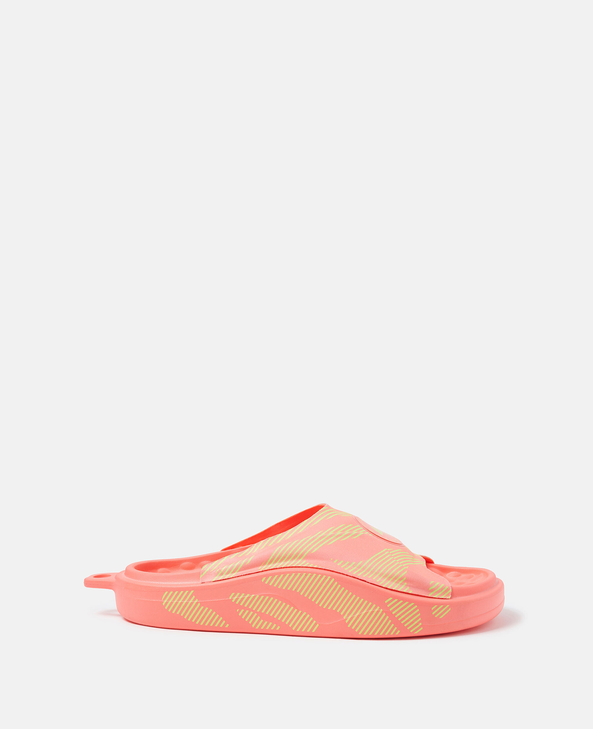 Women Turbo Turbo Signal Green Logo Zebra Print Slides Stella McCartney KW