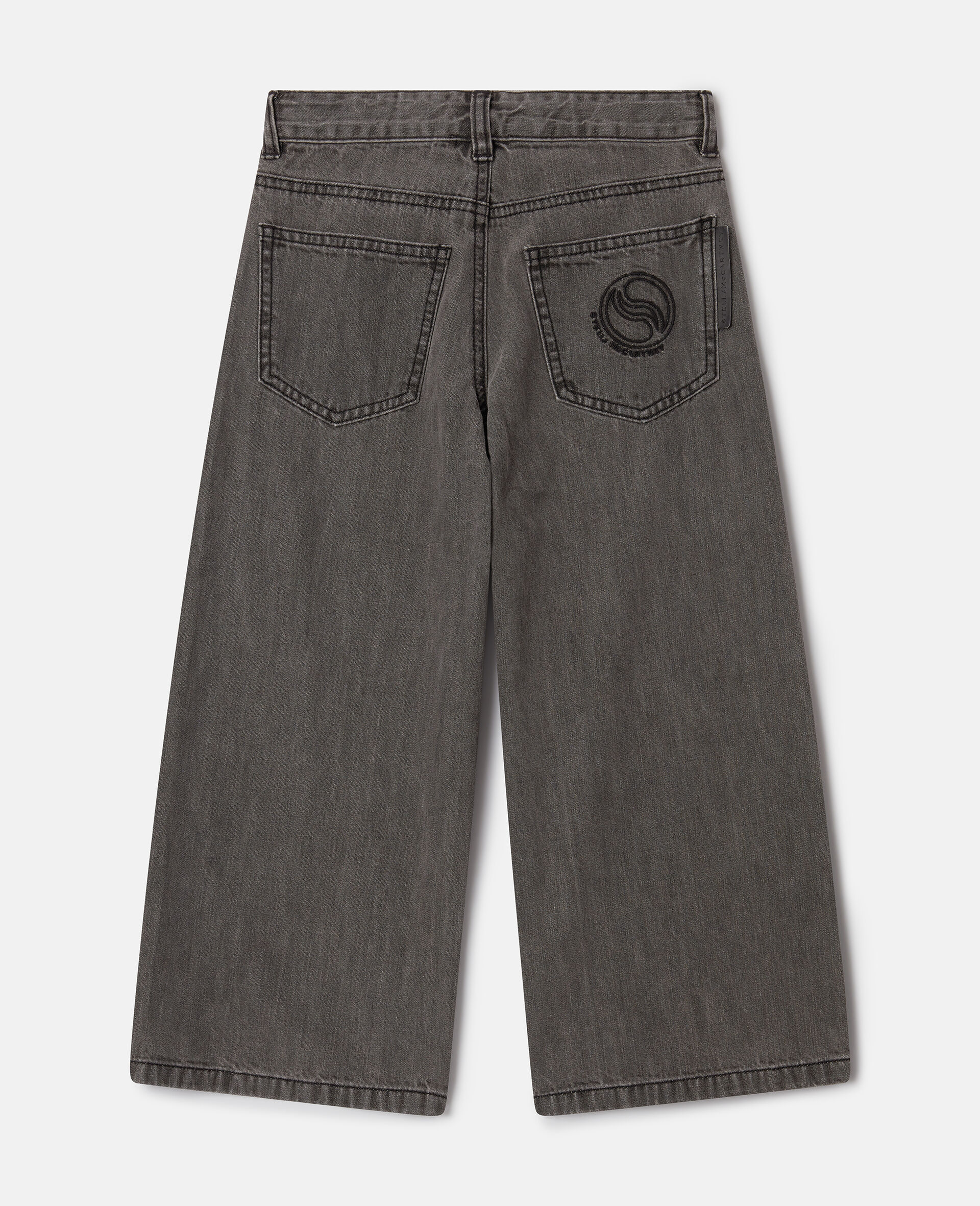 Straight-Leg Denim Jeans-Black-large image number 2