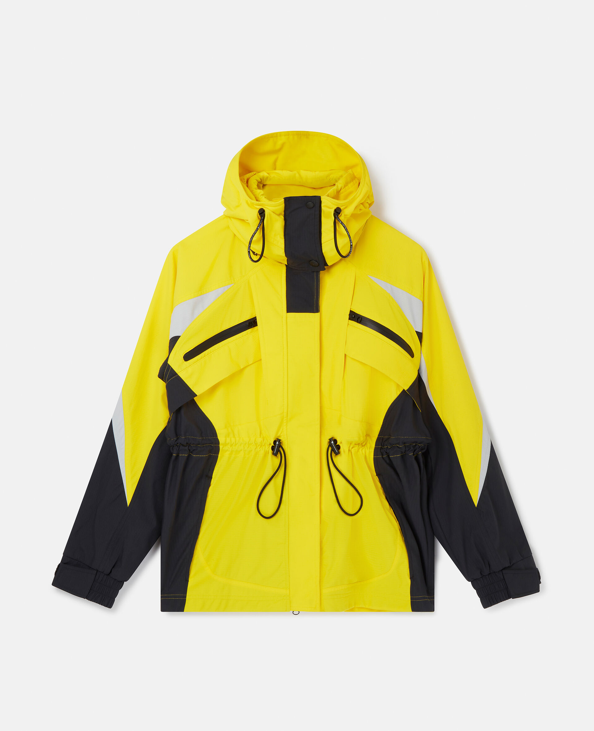 Hooded Batwing Jacket-Yellow-large image number 0