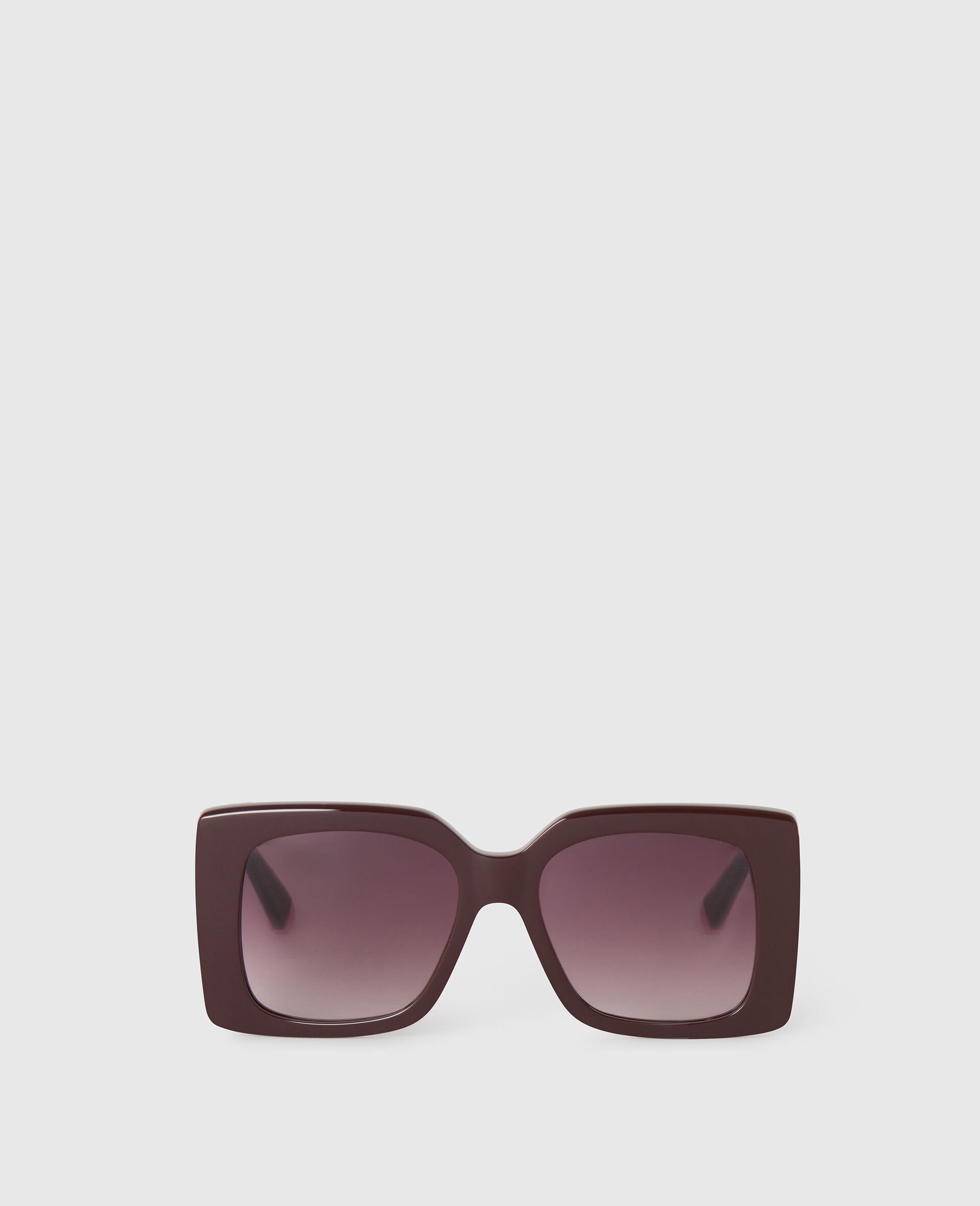 Oversized Square Gradient Sunglasses-Red-medium