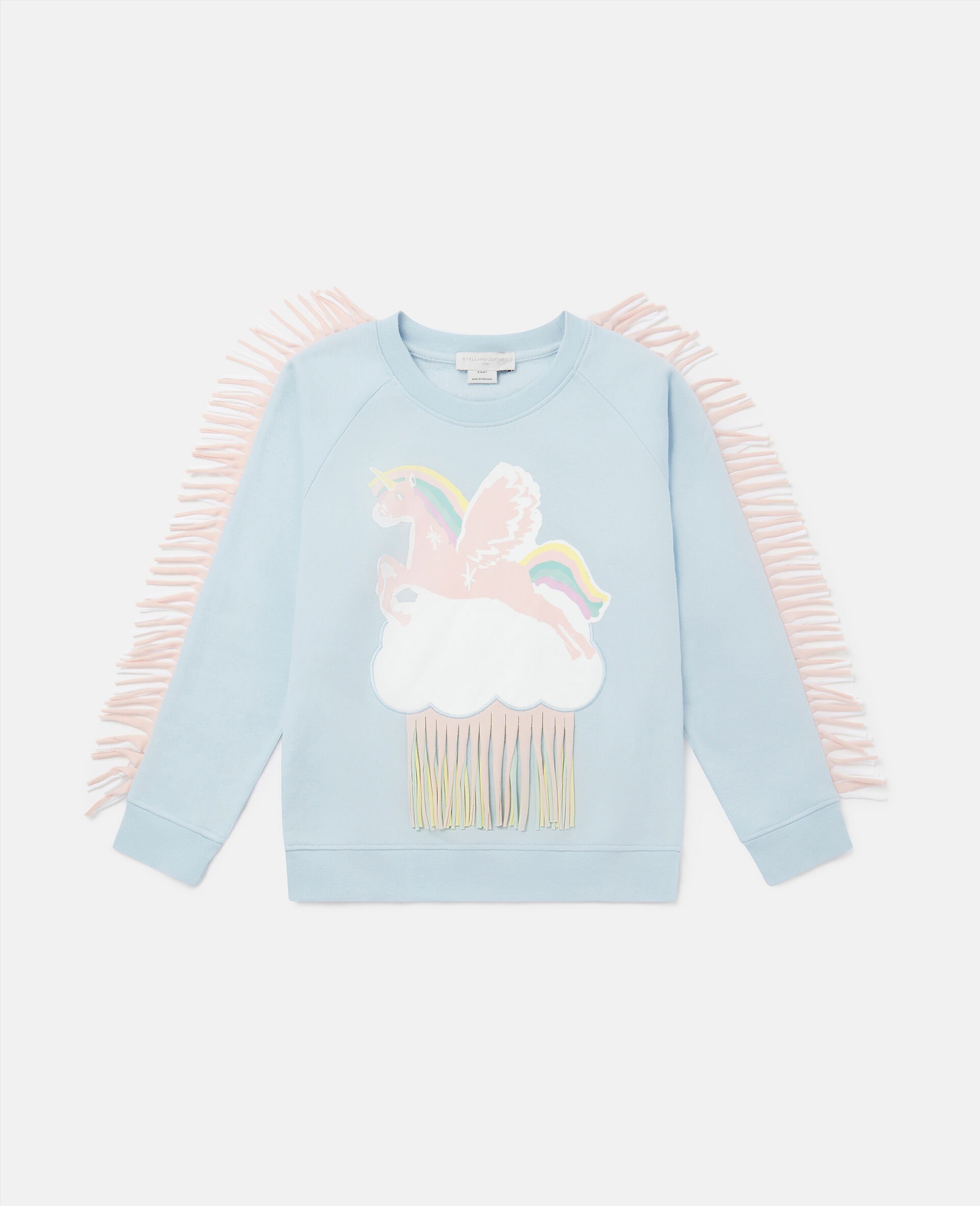 Sweat shirt a franges nuage licorne-Fantaisie-large image number 0
