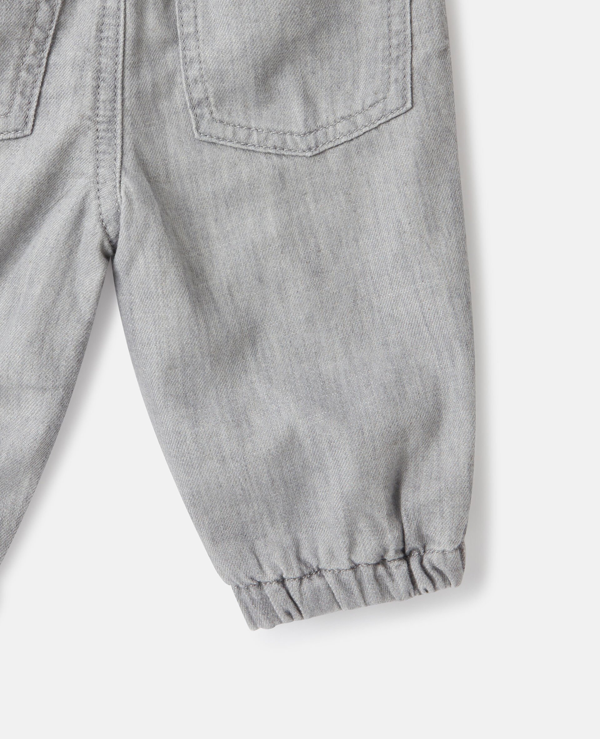 Squirrel Graphic  Denim Jeans-Grey-large image number 3