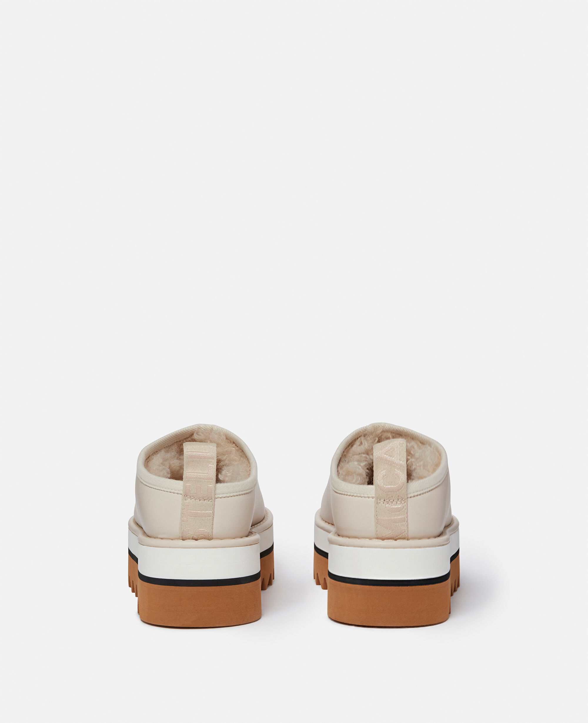 Women Pure white Sneak-Elyse Platform Slippers | Stella