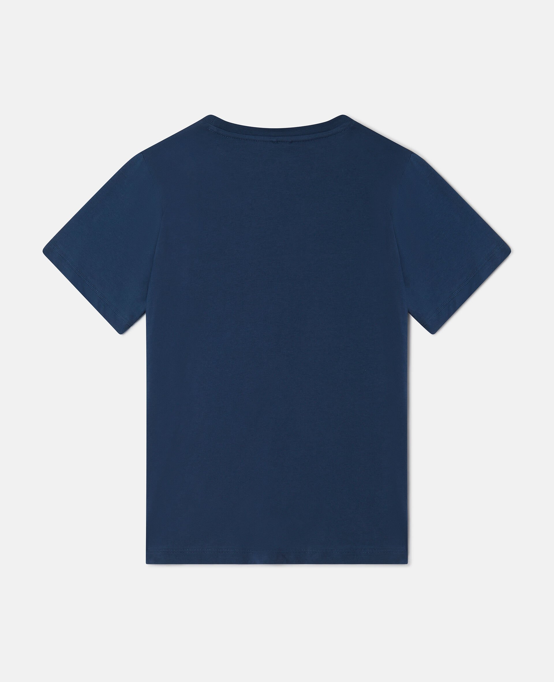 Medallion Logo Disc T-Shirt-Blue-large image number 2