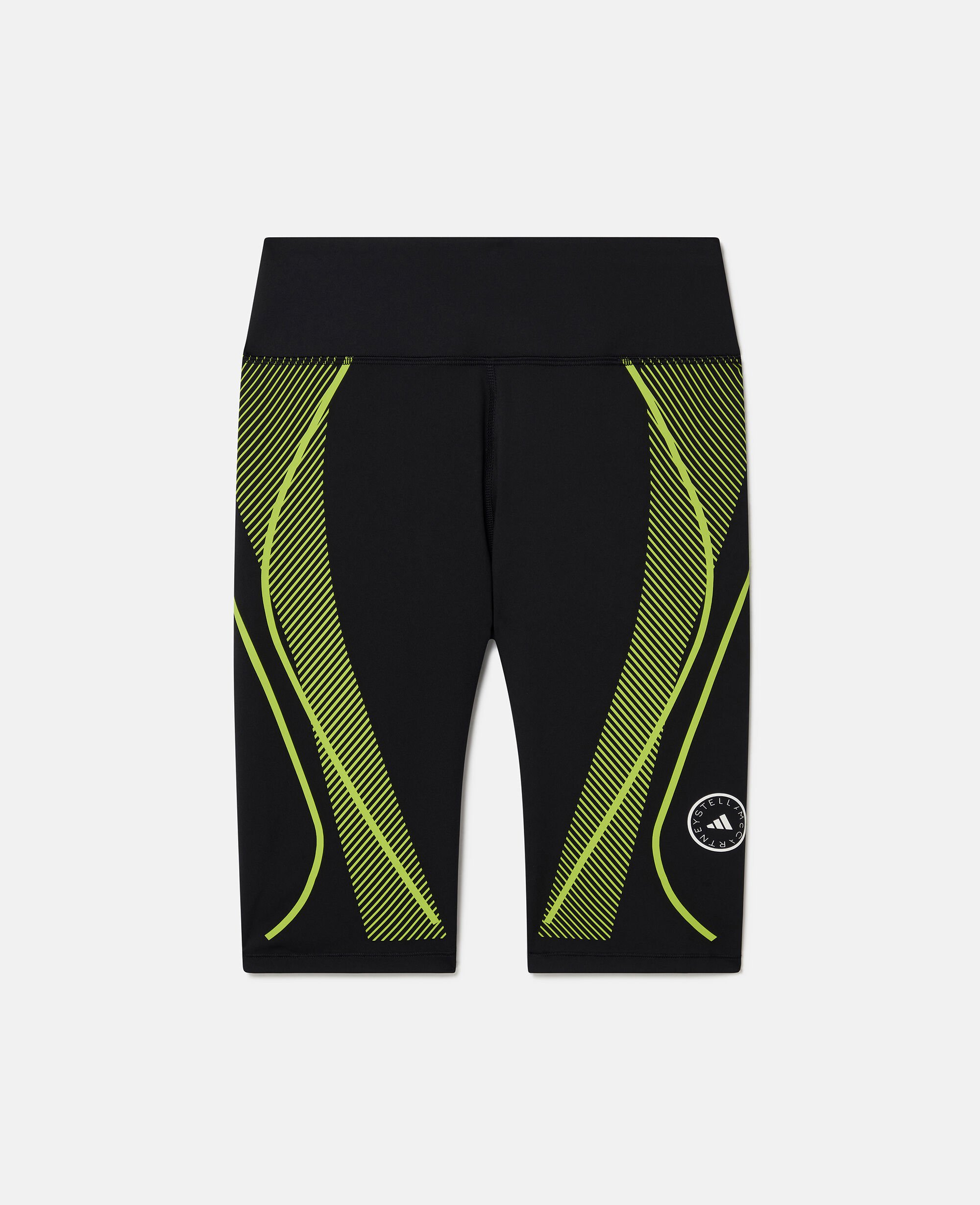 Women Black Semi Solar Slime TruePace Running Cycling Shorts Stella McCartney KW