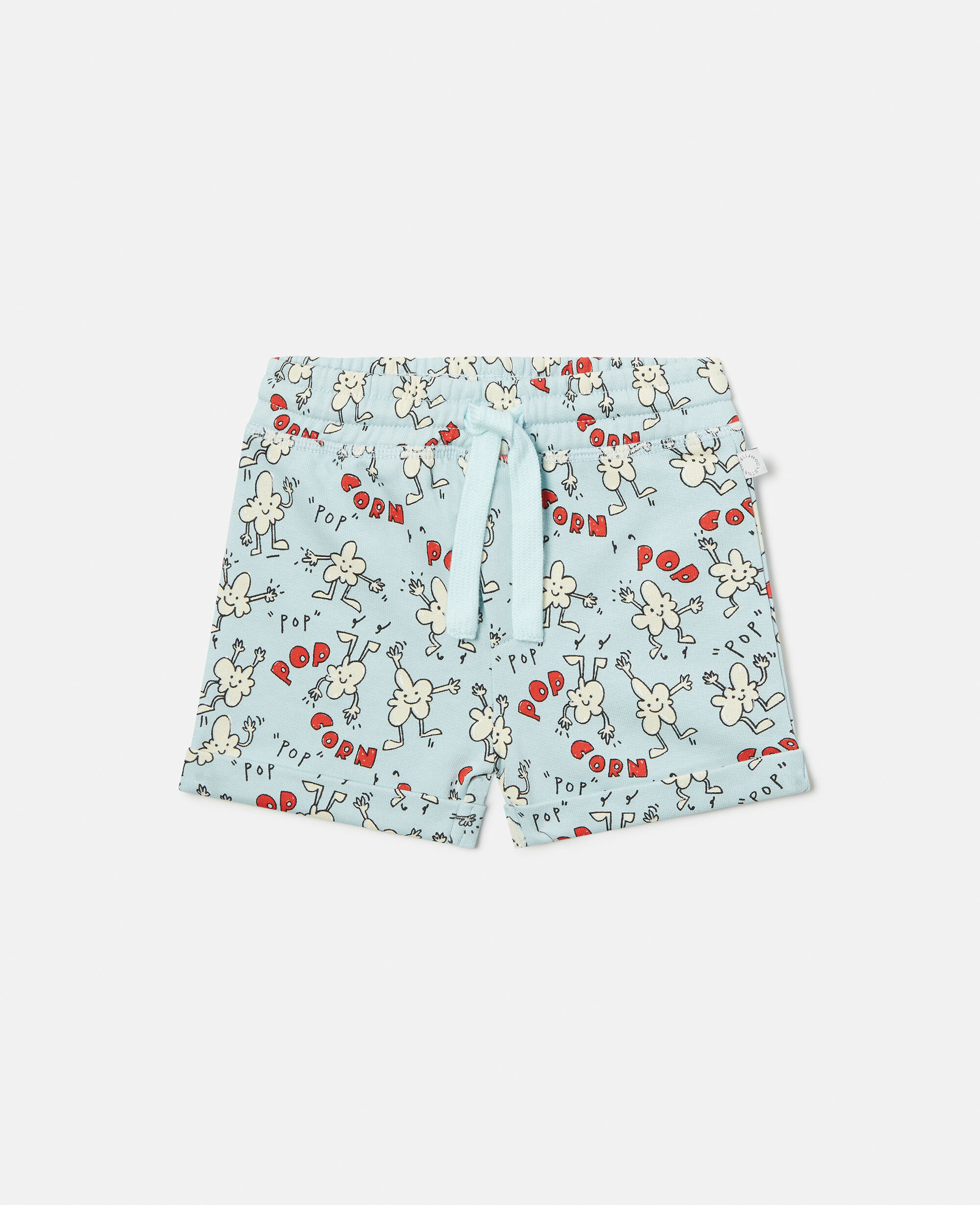 Kids ブルー ポップコーンプリント スウェットショートパンツ | Stella McCartney JP