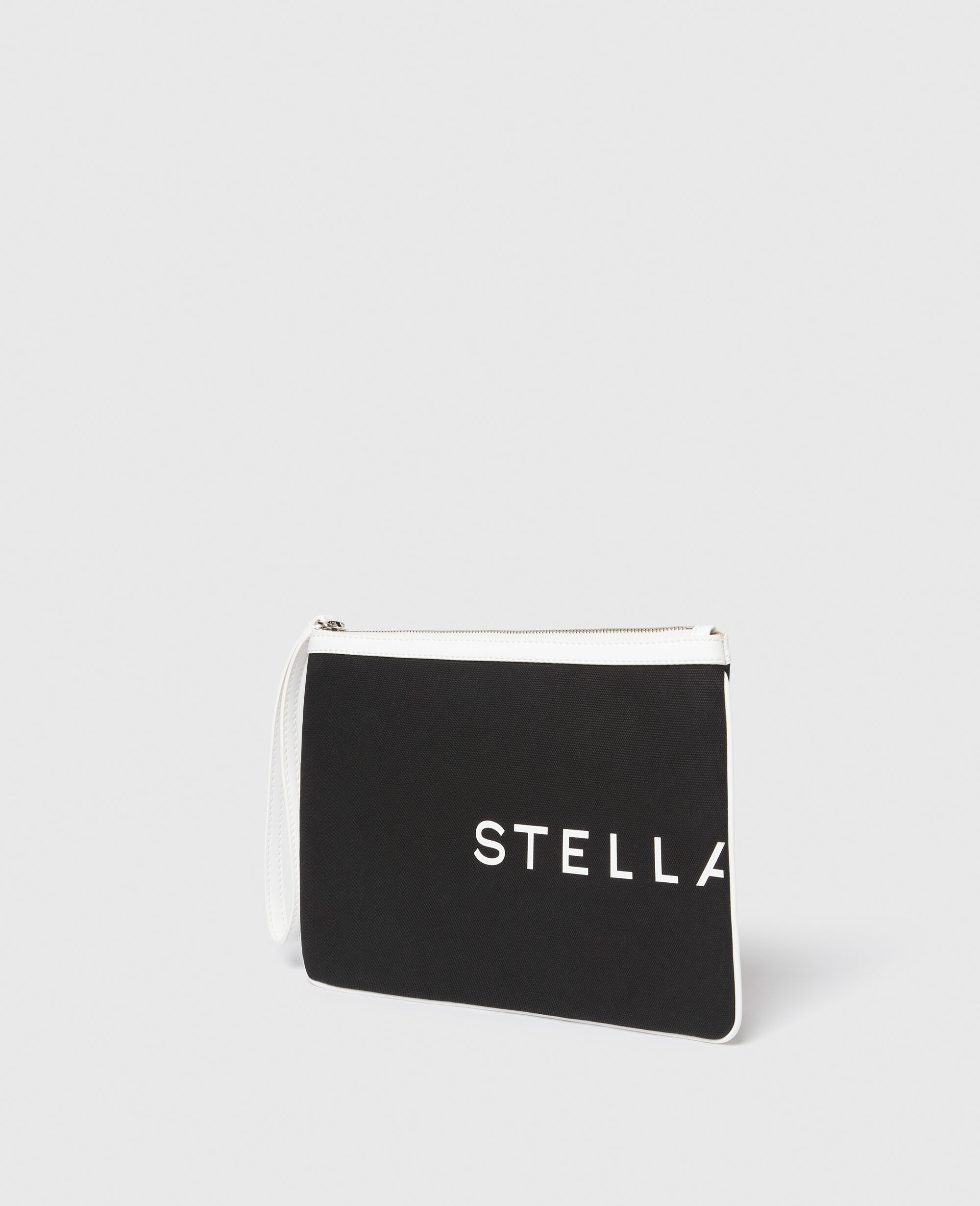 Women Black and white SMC Bananatex® Pouch | Stella McCartney BG