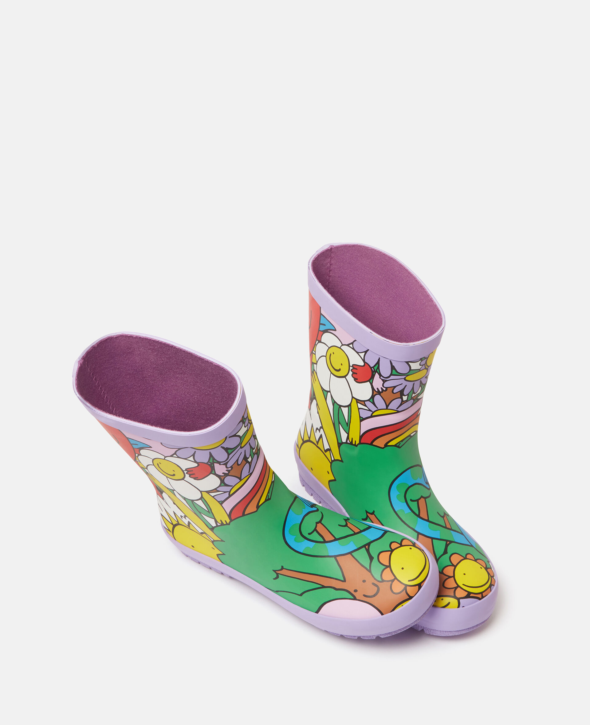 Earth Friends Graphic Wellies-Multicolour-large image number 4