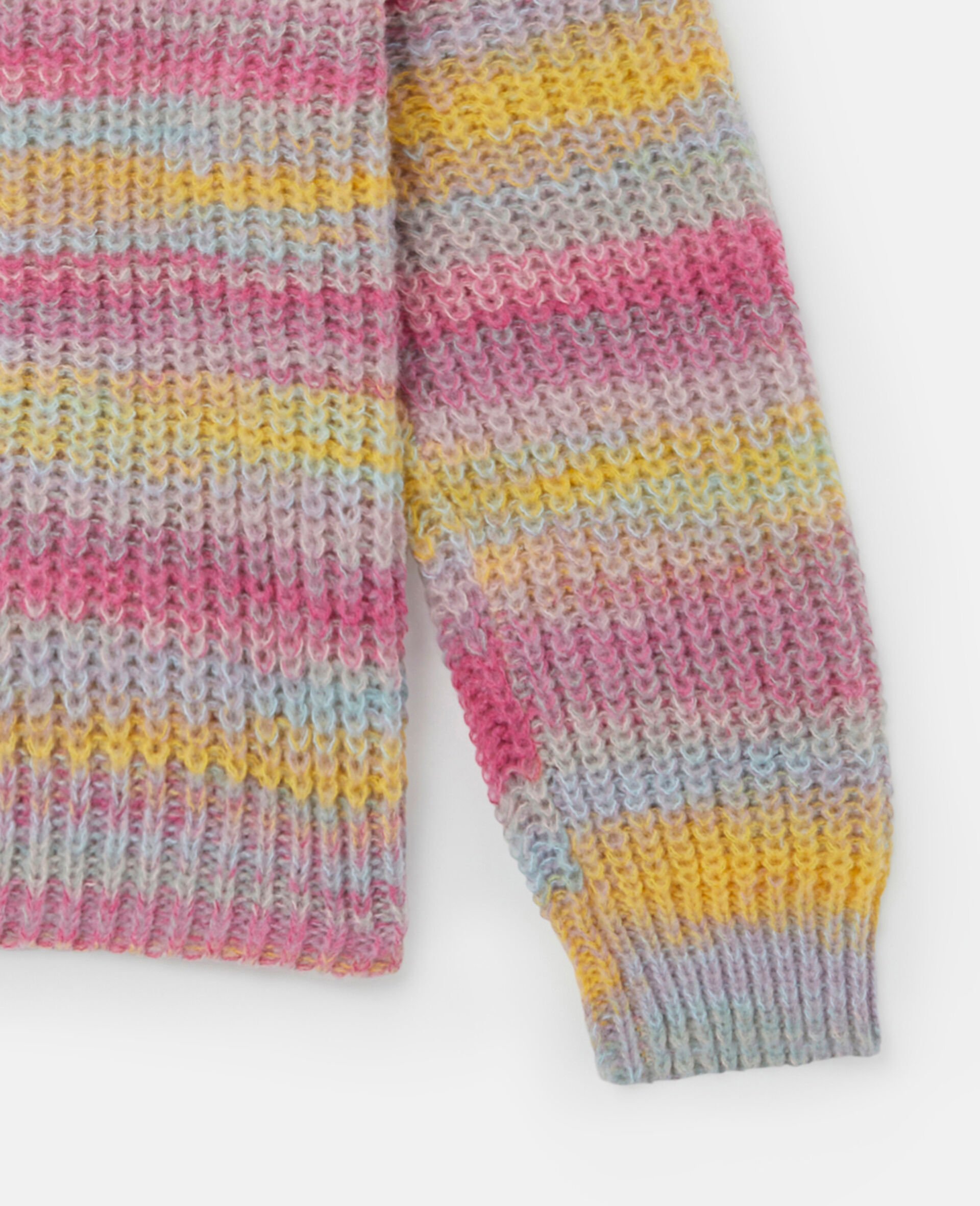Space Dye Stripe Cardigan-Multicoloured-large Space Dye Stripe Cardigan-Multicoloured-large image number 3