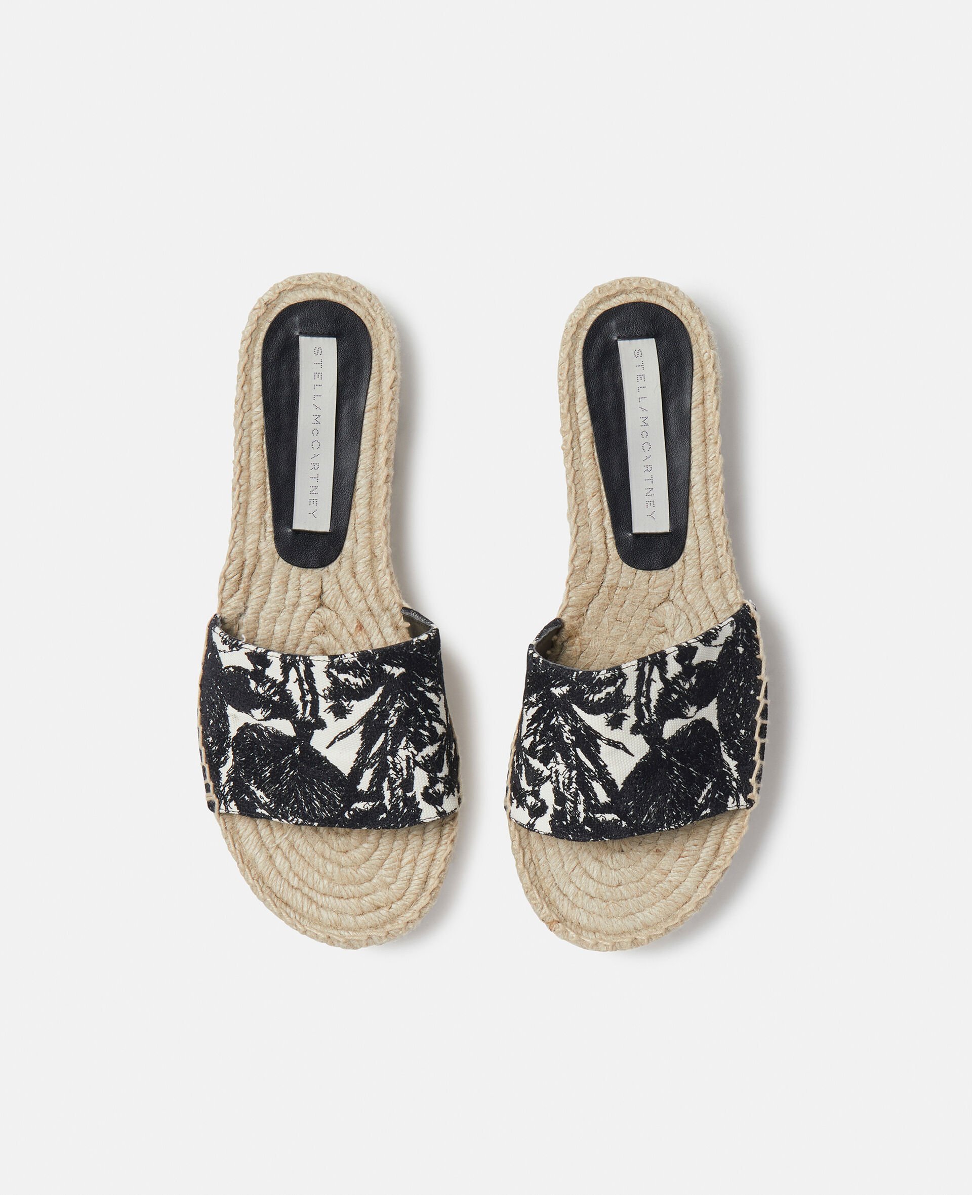 Slider espadrillas con falena ricamata Gaia-Fantasia-large image number 3