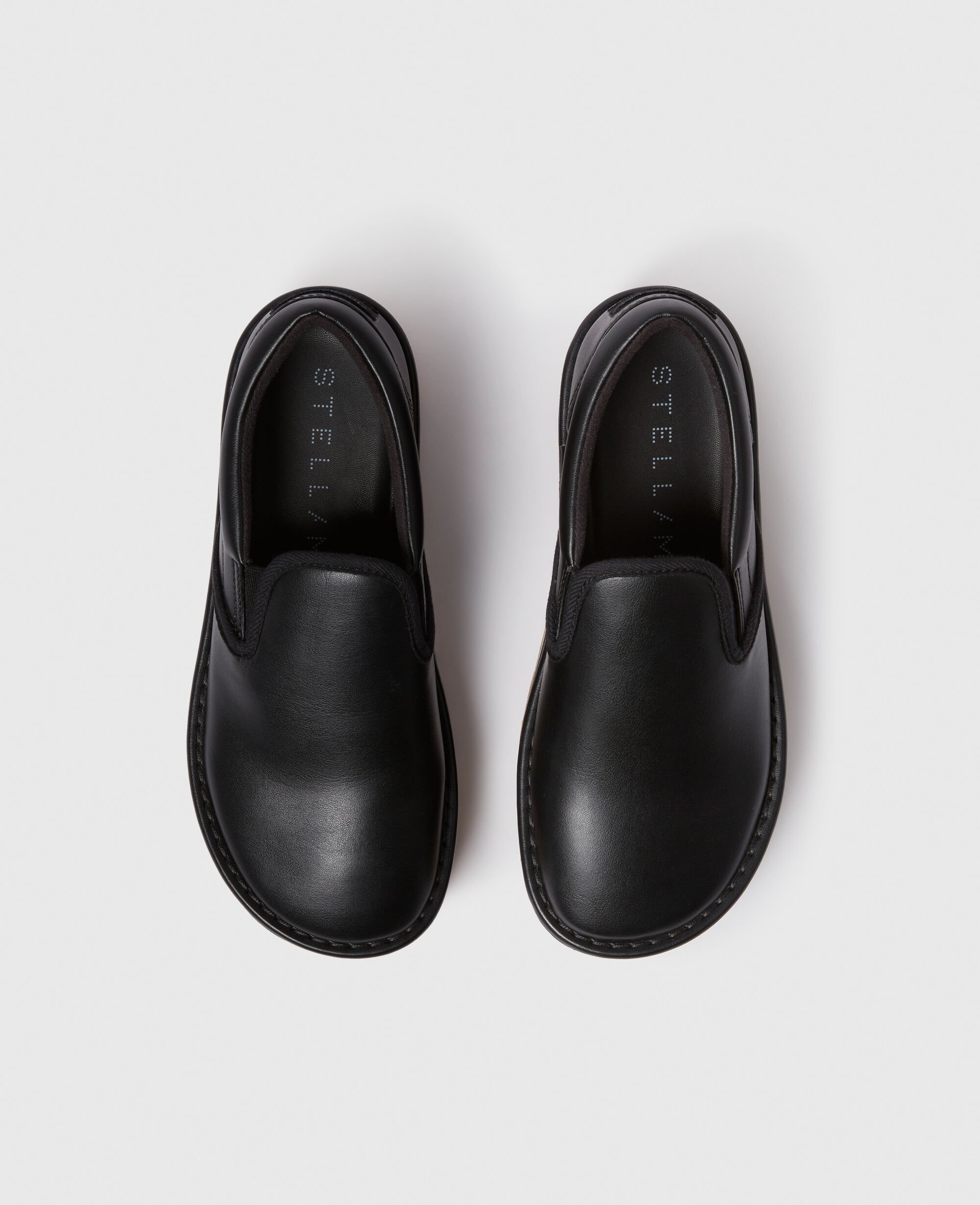 Women Black Sneak-Elyse Platform Slippers | Stella McCartney US