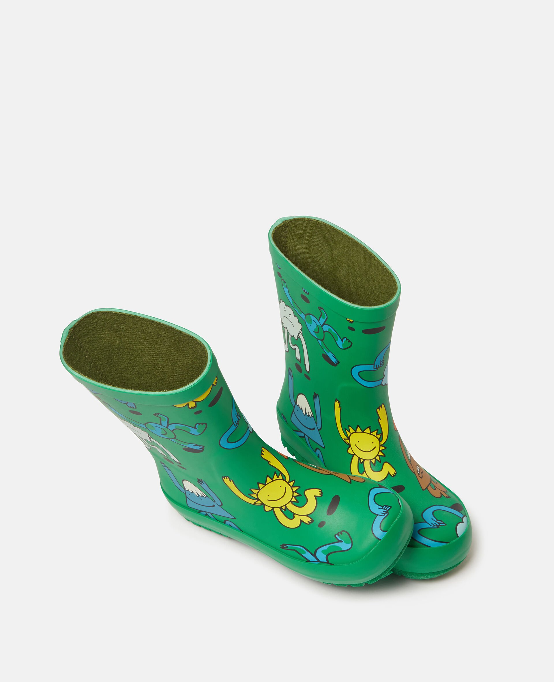 Earth Friends Graphic Rainboots-Green-large image number 3