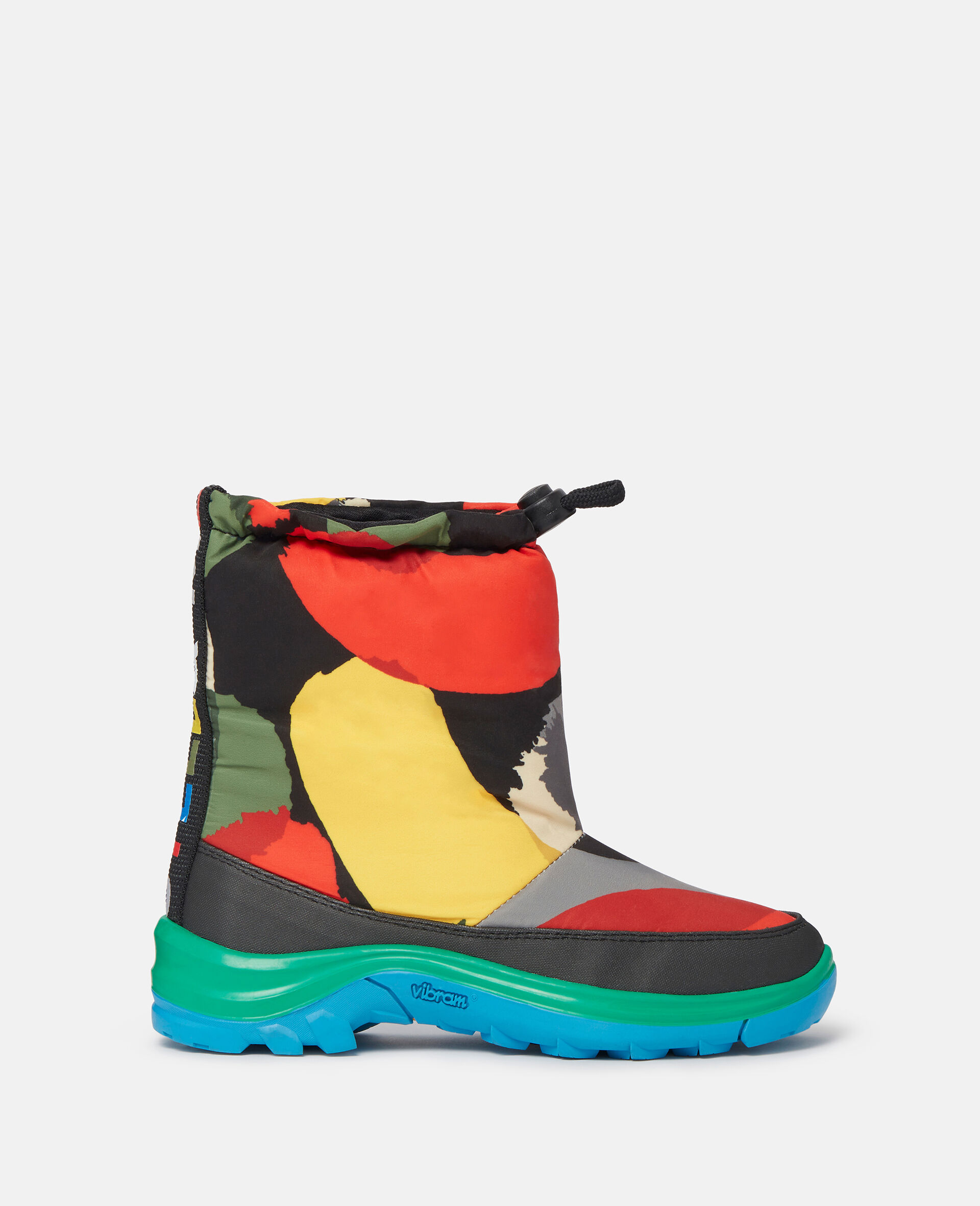 Logo Tape Smudge Print Padded Wellies-Multicolour-large image number 0