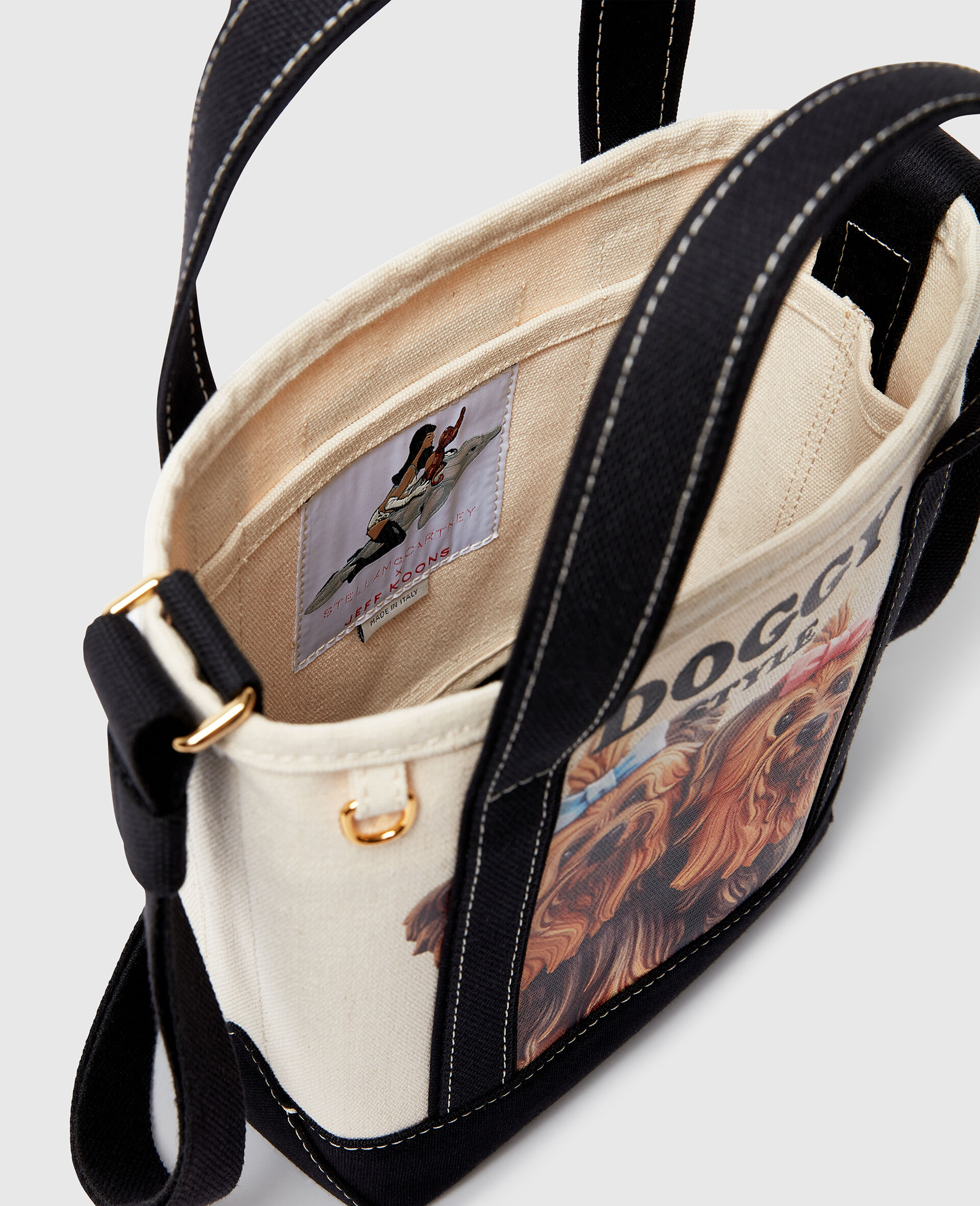 Jeff Koons Doggy Style Crossbody Tote Bag-White-large image number 4