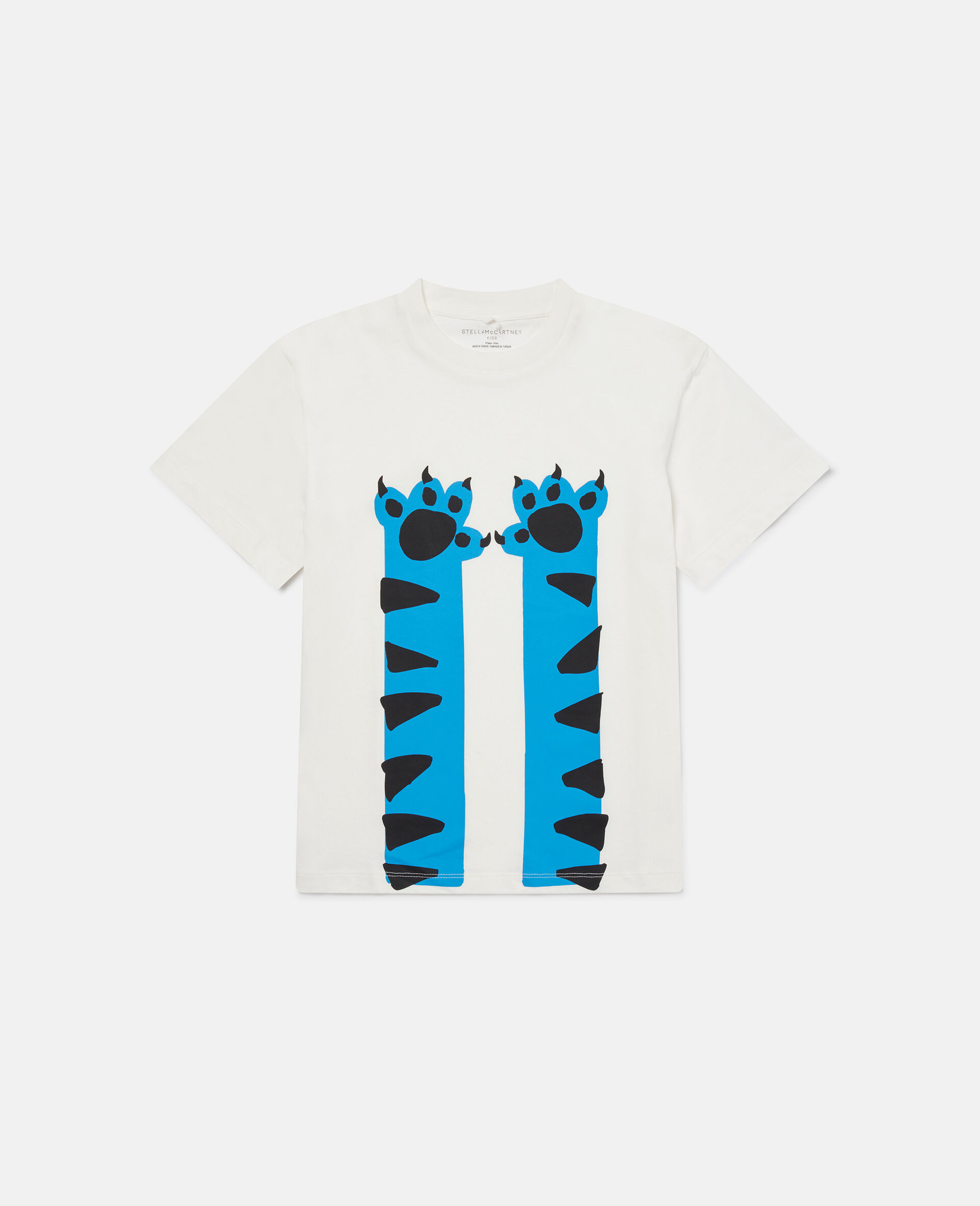 Cat Graphic T-Shirt-Cream-large image number 0