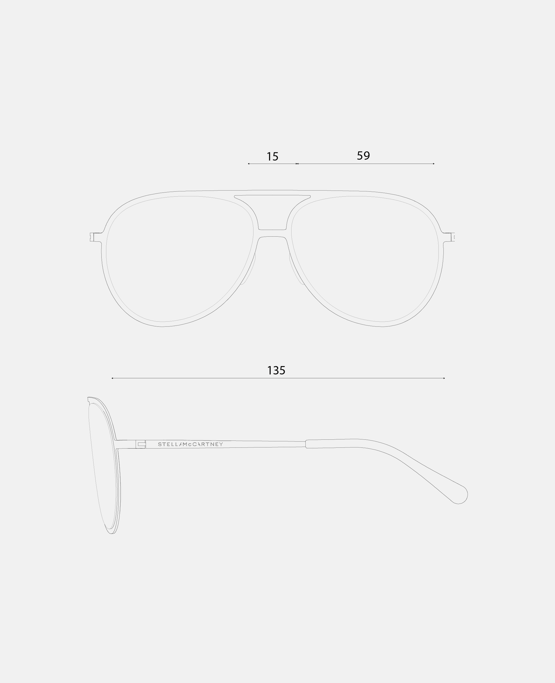 Metal Aviator Sunglasses-Black-large image number 3