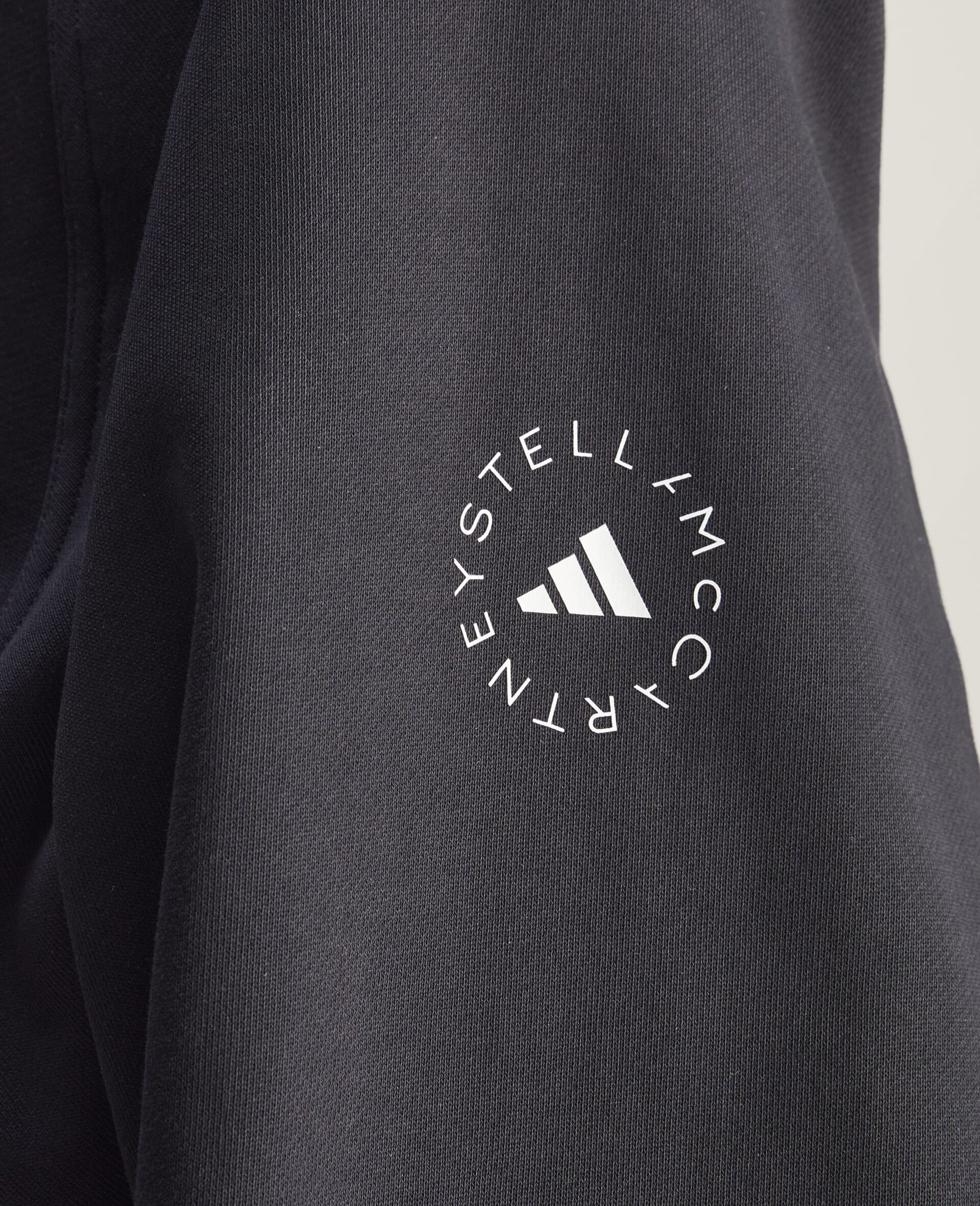 Logo Cropped Hoodie-Black-large image number 2