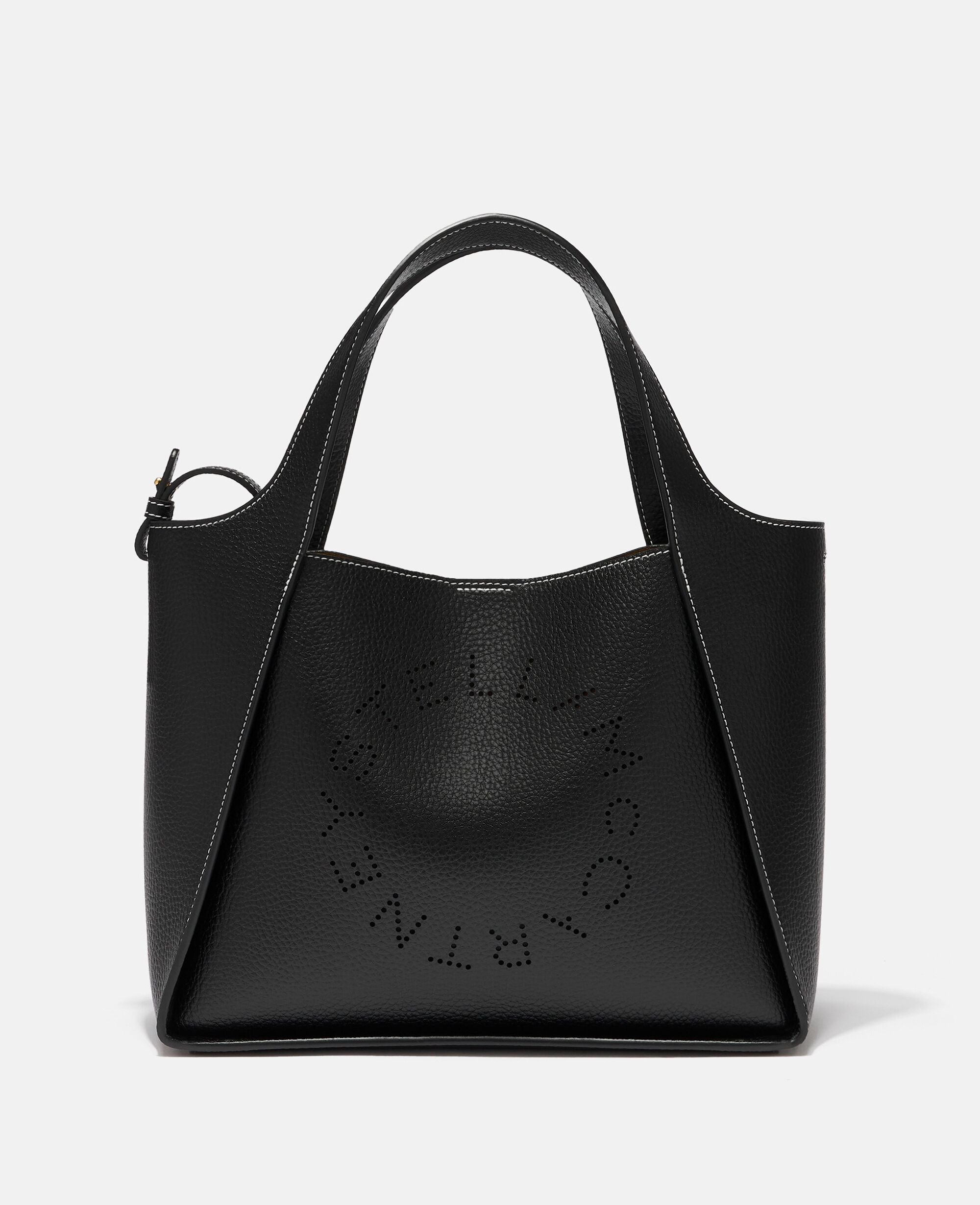 STELLA McCARTNEY ボディバッグ ブラック 美品 Women Black Logo Grainy Alter Mat Crossbody Bag | Stella McCartney US