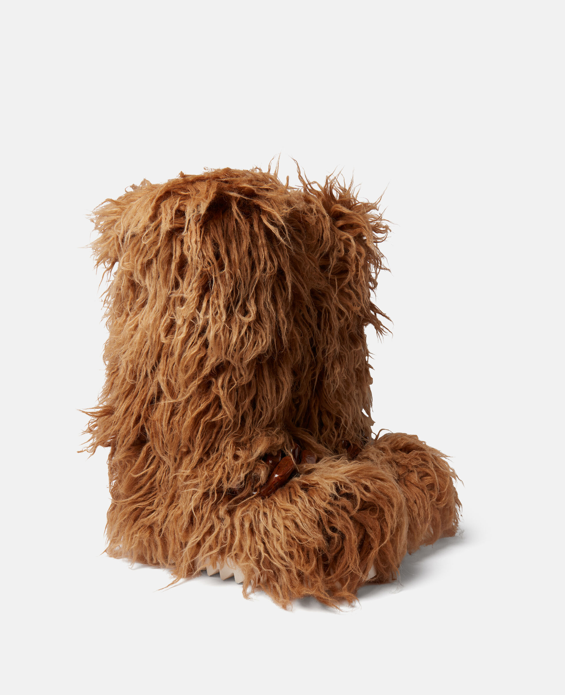Fur Free Fur Shaggy Boots-Brown-large image number 1