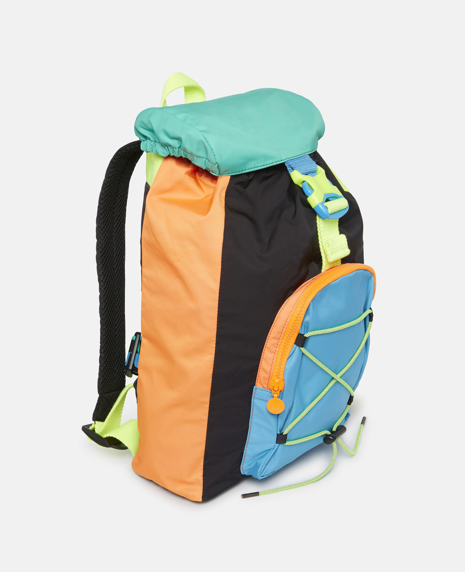 Color Block Logo Backpack-Multicoloured-large image number 1