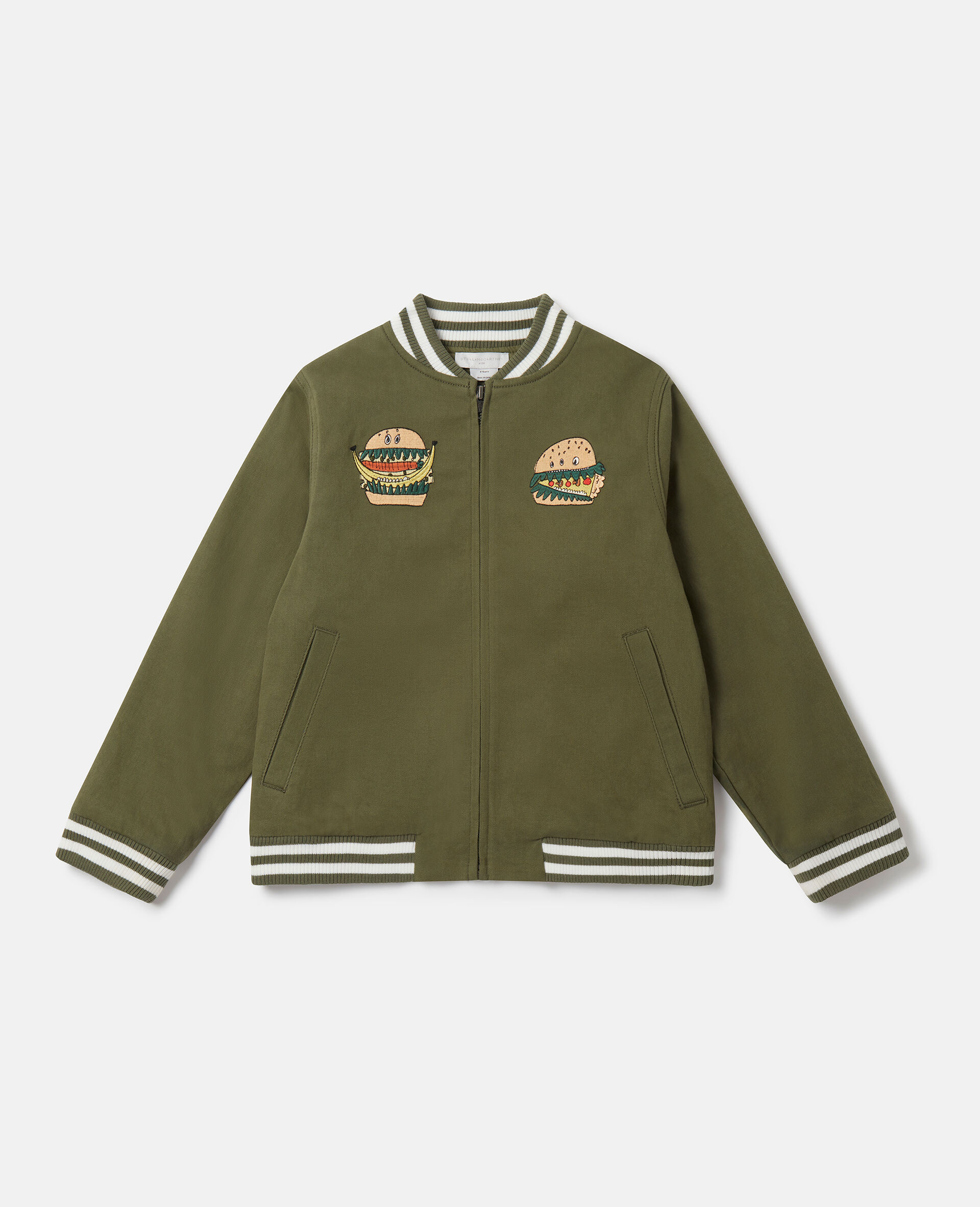 Giacca bomber Silly Sandwich-Khaki-large image number 0