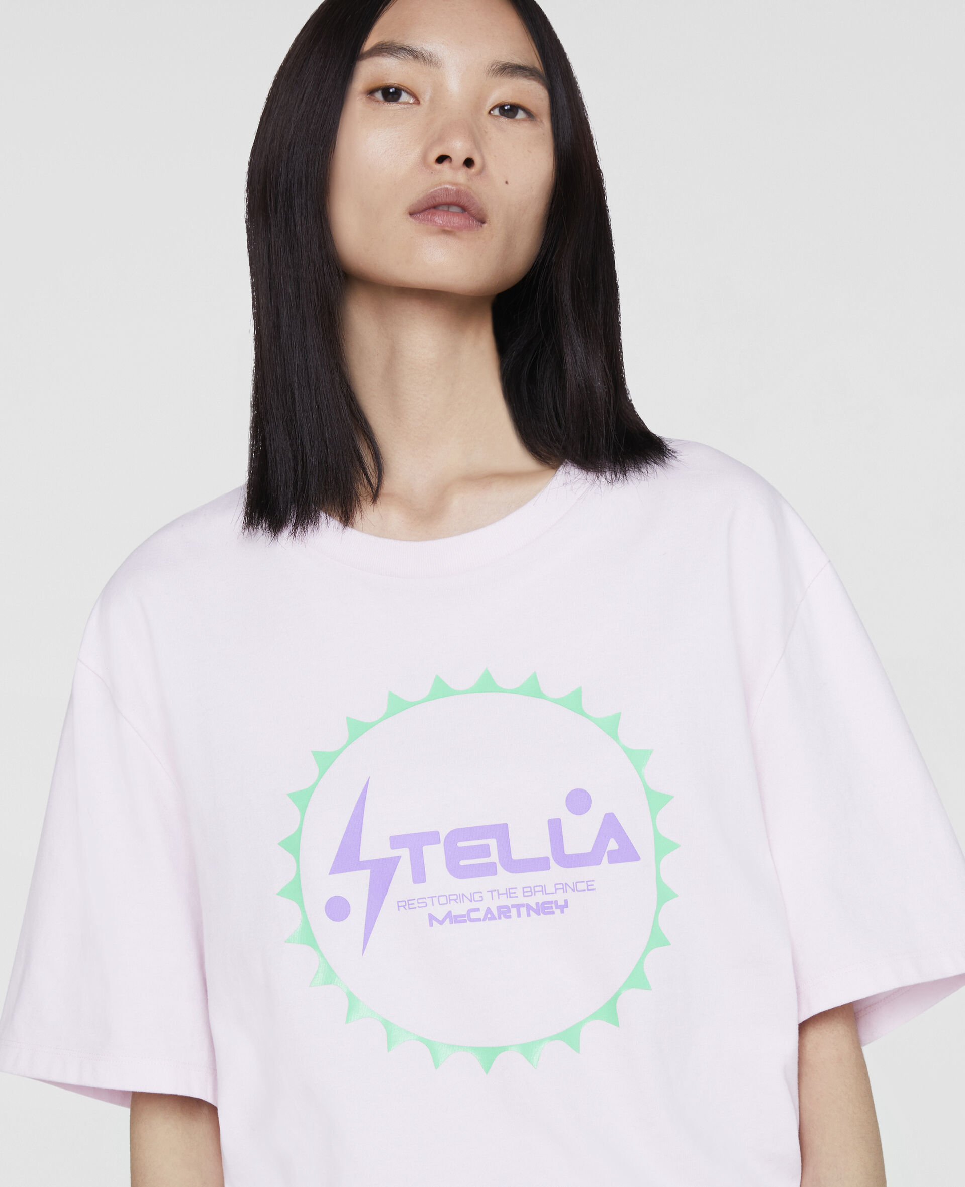 Stella Logo Tape Sweatpants-Pink-large image number 4