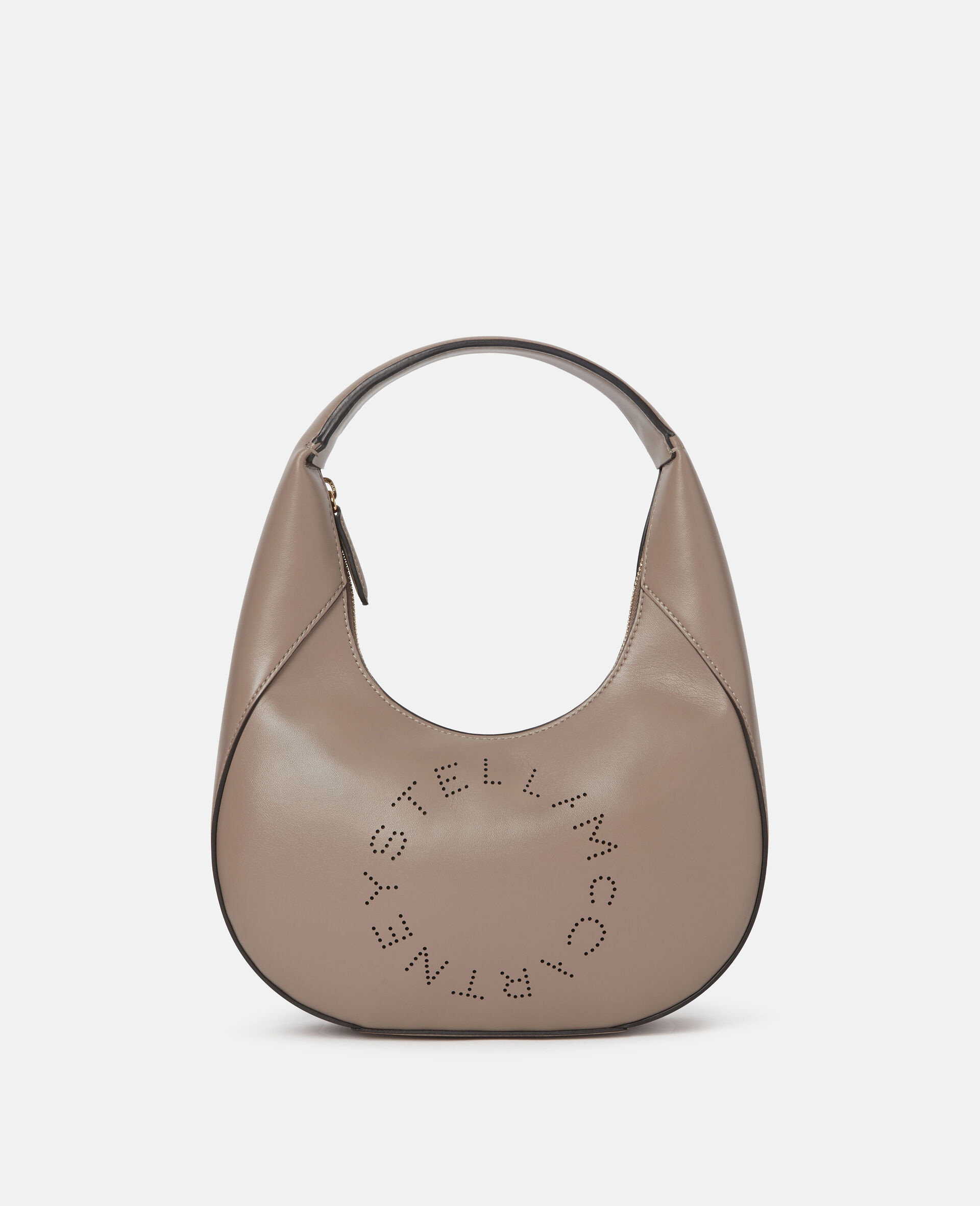 Small Stella Logo Hobo Shoulder Bag-Black-large image number 0