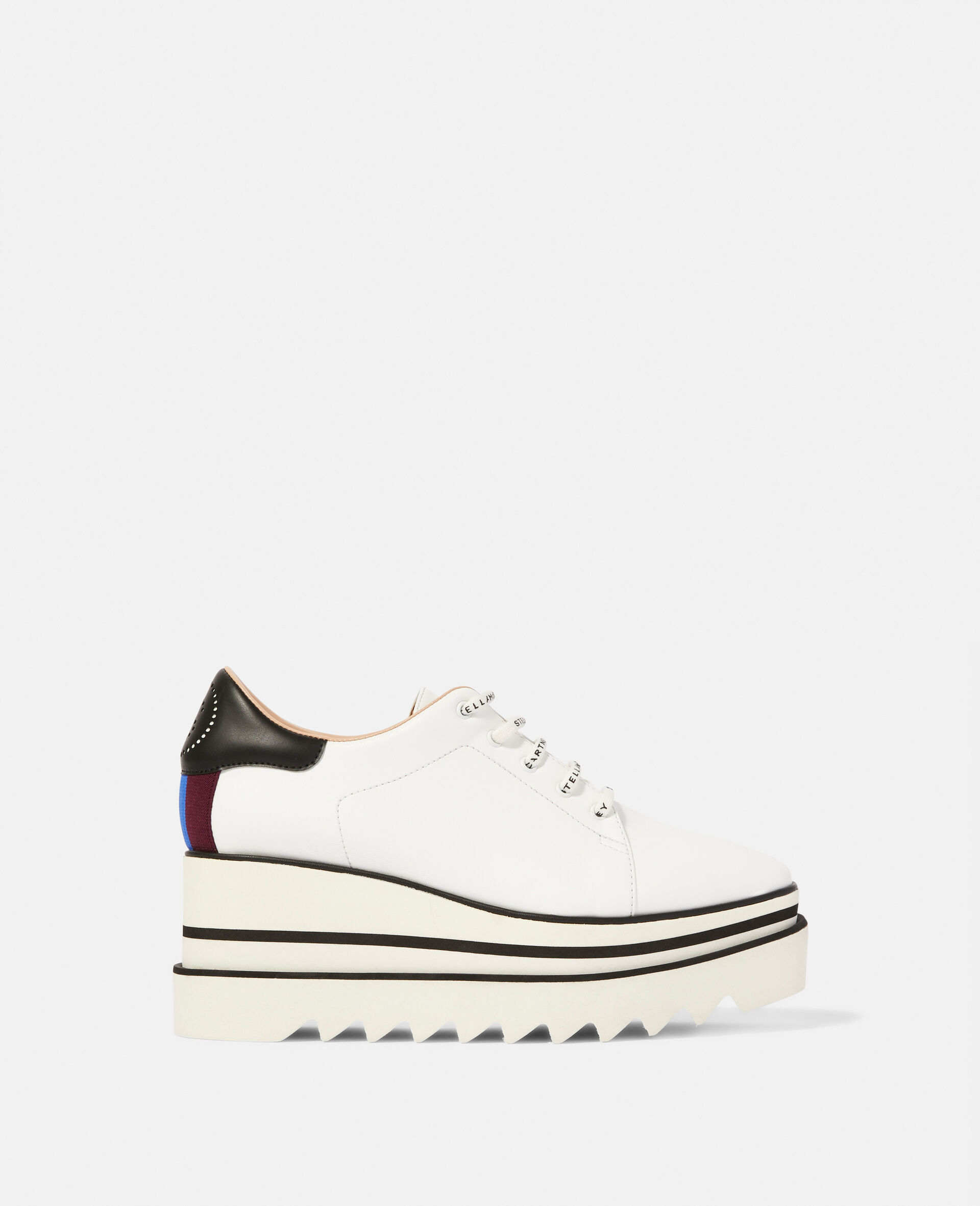 Sneak-Elyse Platform Shoes-White-medium