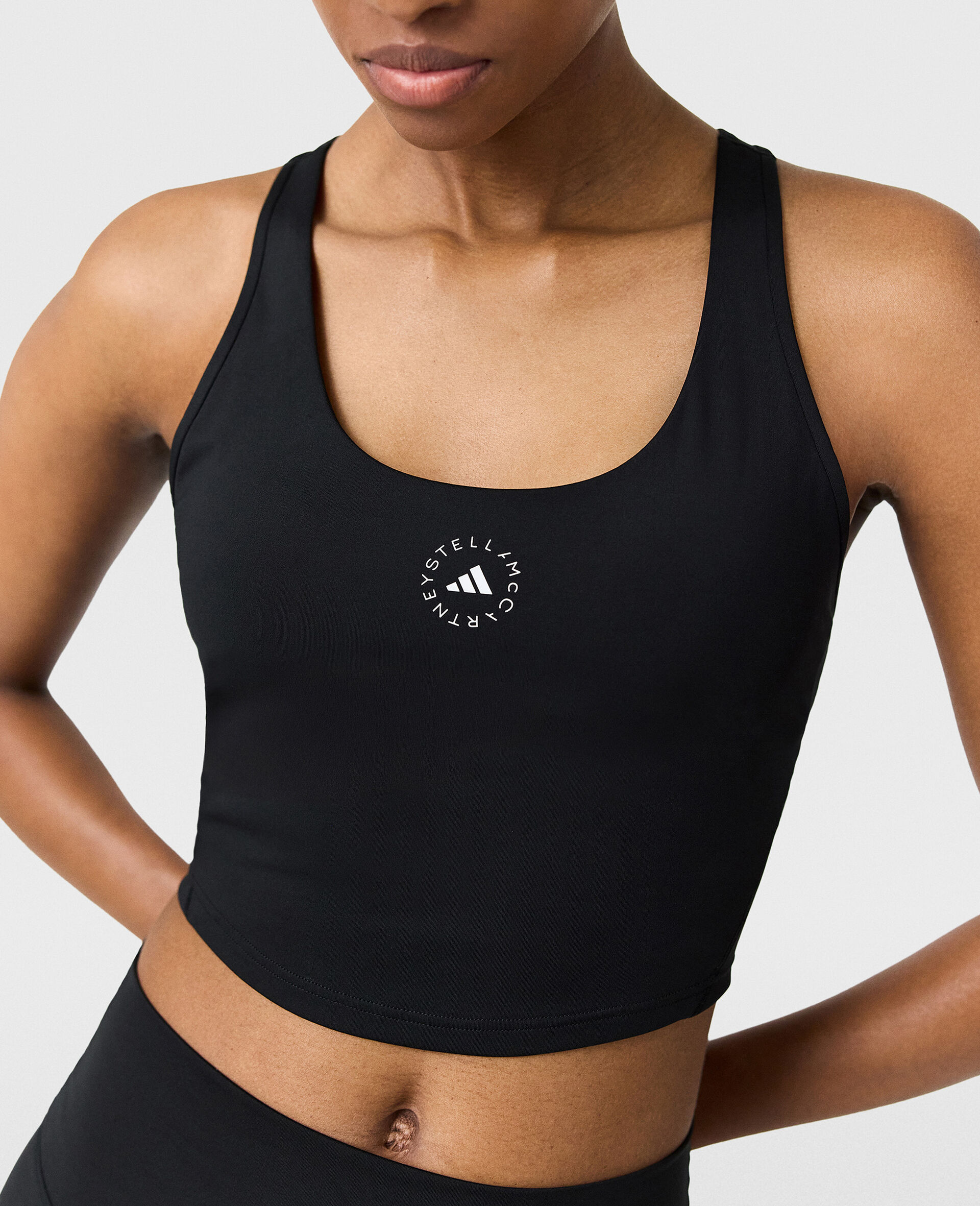 TrueStrength Yoga Cropped Tank-Black-large image number 2
